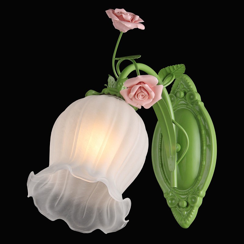 Настенное бра Natali Kovaltseva Rose ROSE 11470/1W GREEN