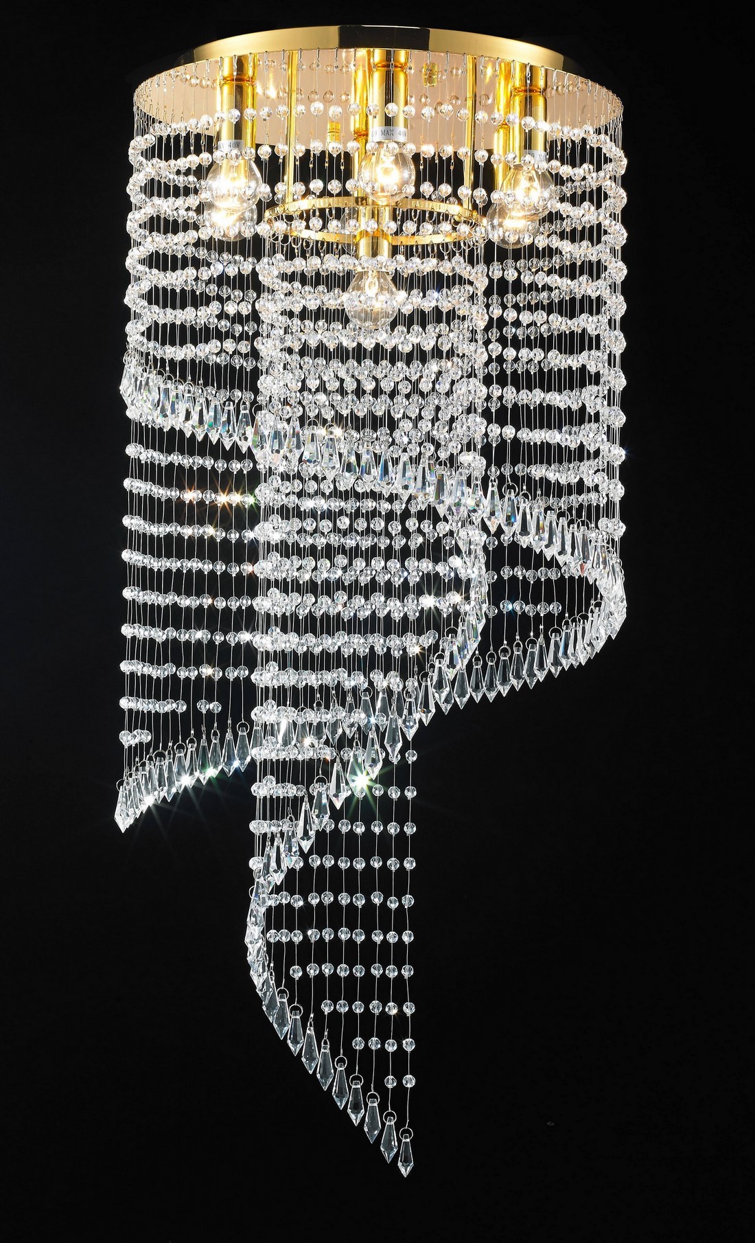 Люстра каскадная Lumina Deco Precisio LDC 7053-7A GD