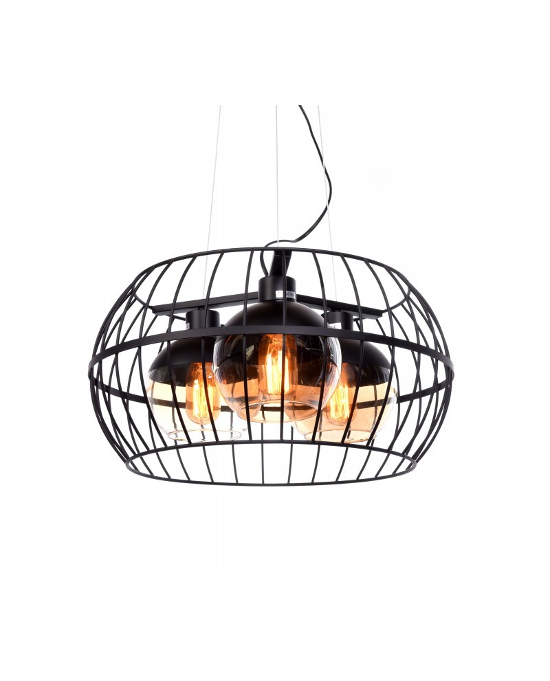 Подвесная люстра Lumina Deco Optis LDP 11765-3 BK