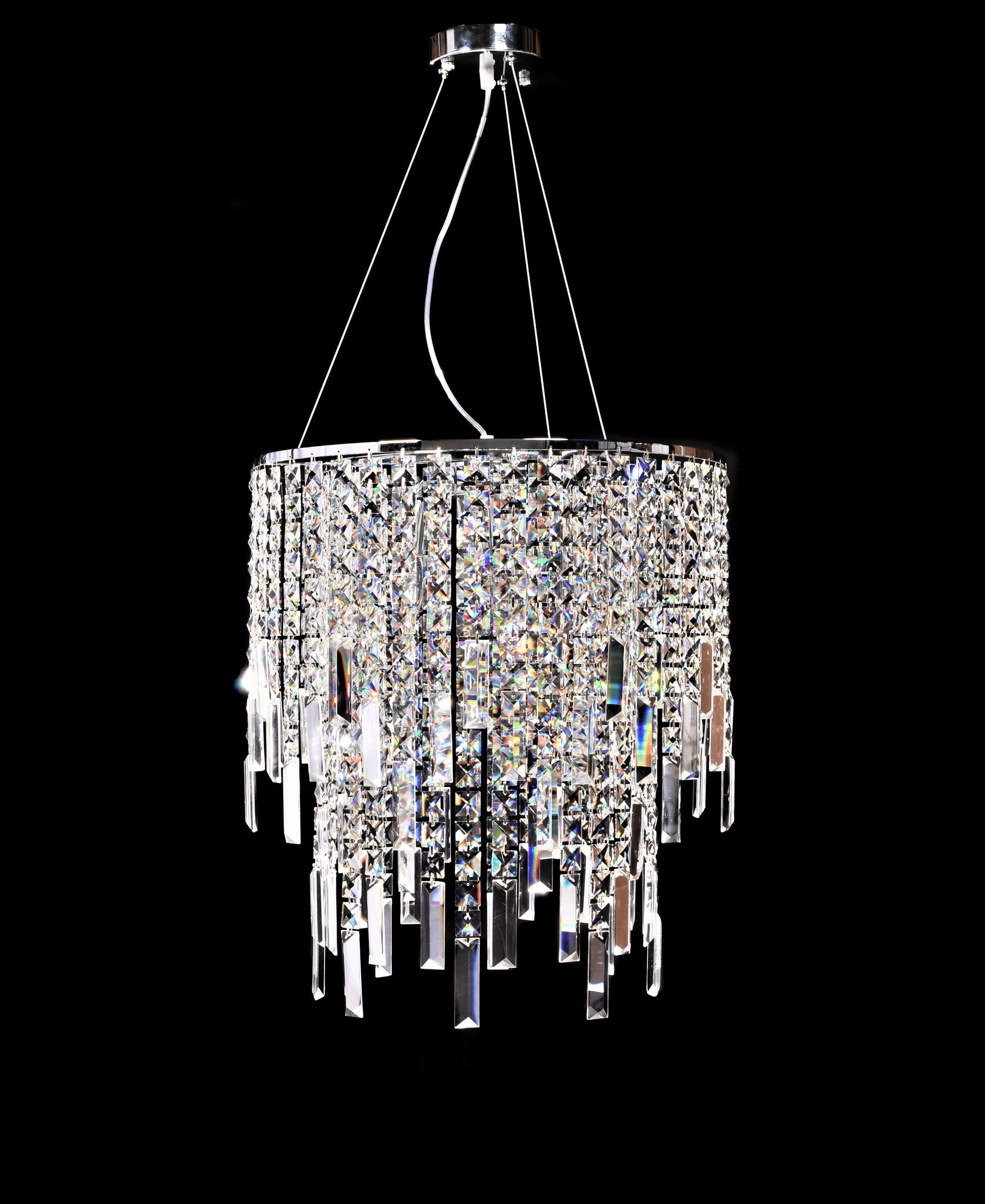 Подвесная хрустальная люстра Zucchero Lumina Deco LDP 2159-350 CHR