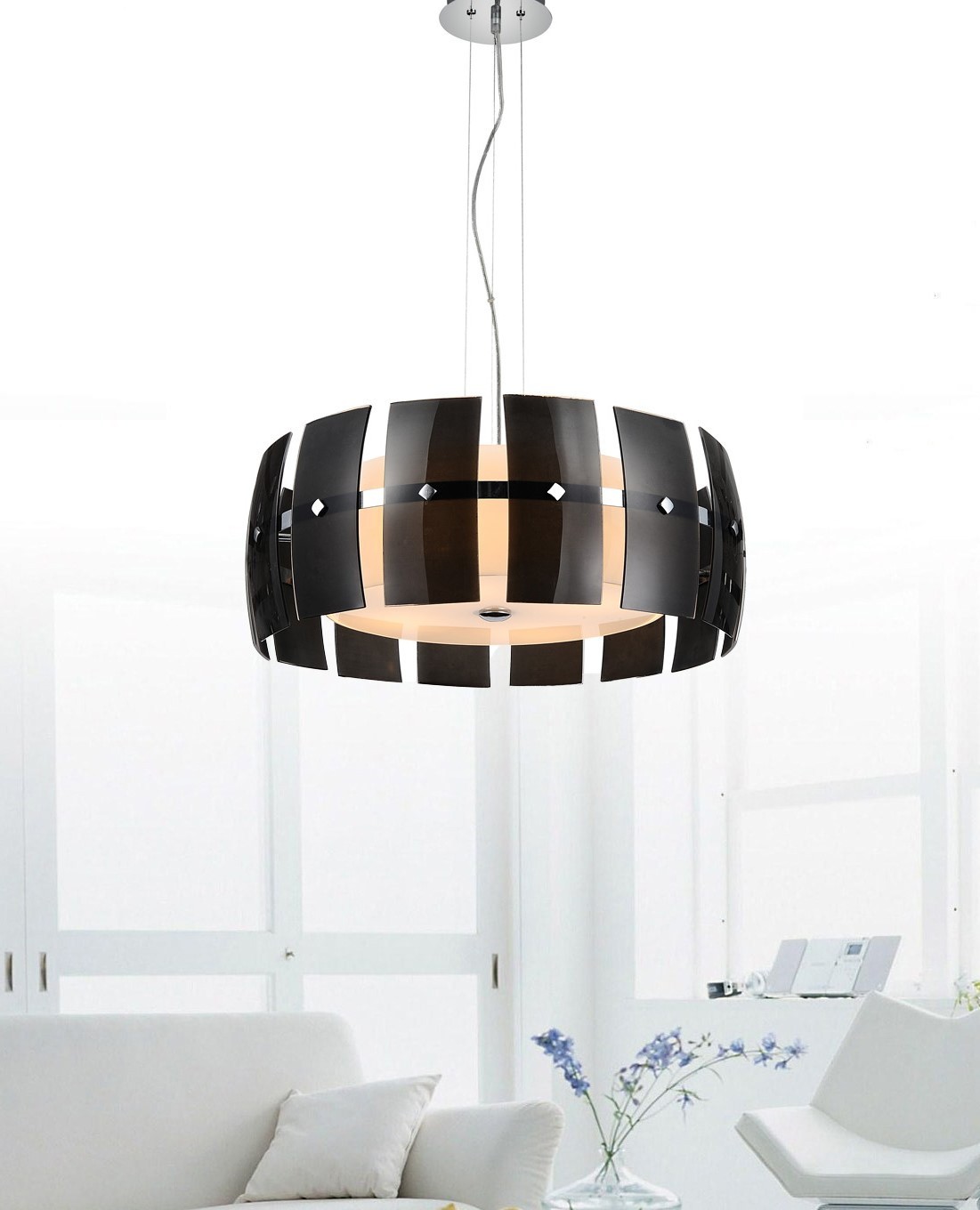 Подвесная люстра Lumina Deco Optimatic LDP 8337-B-3 BK