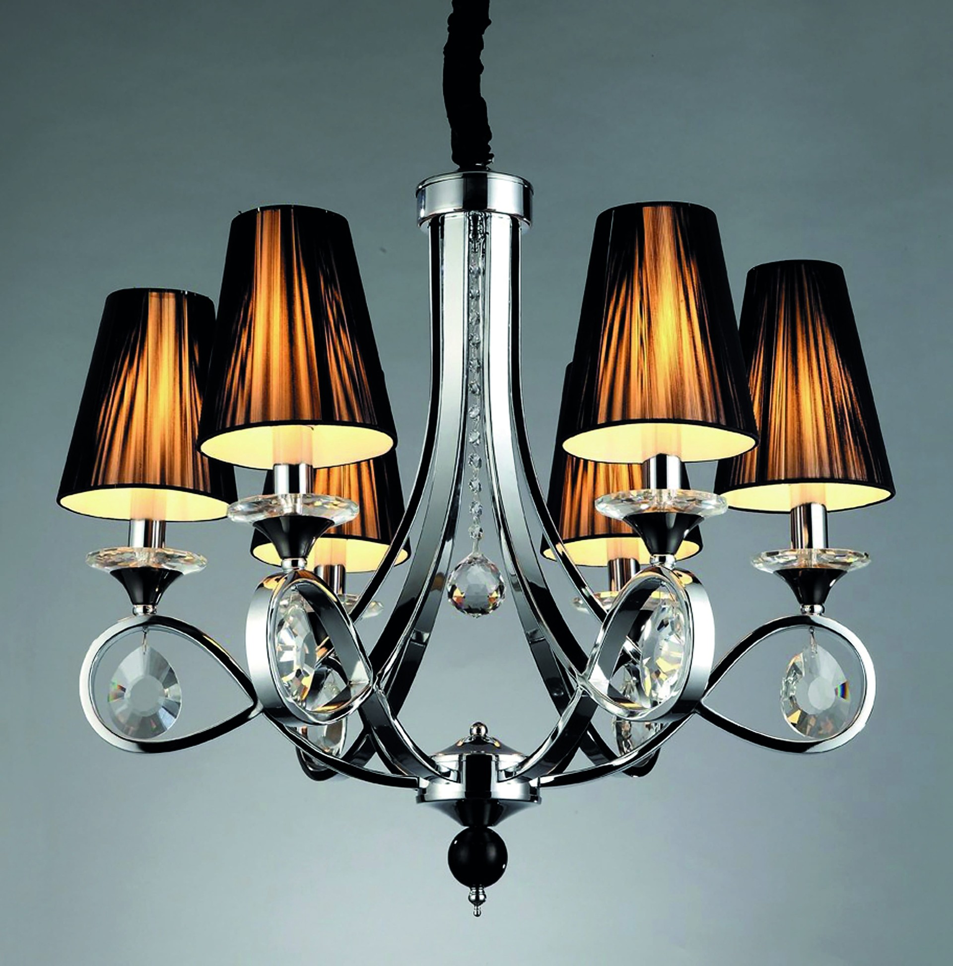 Подвесная люстра Lumina Deco Negrio LDP 8903-6 BK