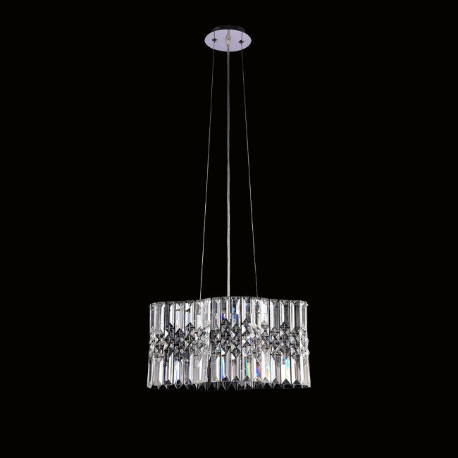 Подвесная хрустальная люстра Сейен Lumien Hall 0033/2P-CR-CL