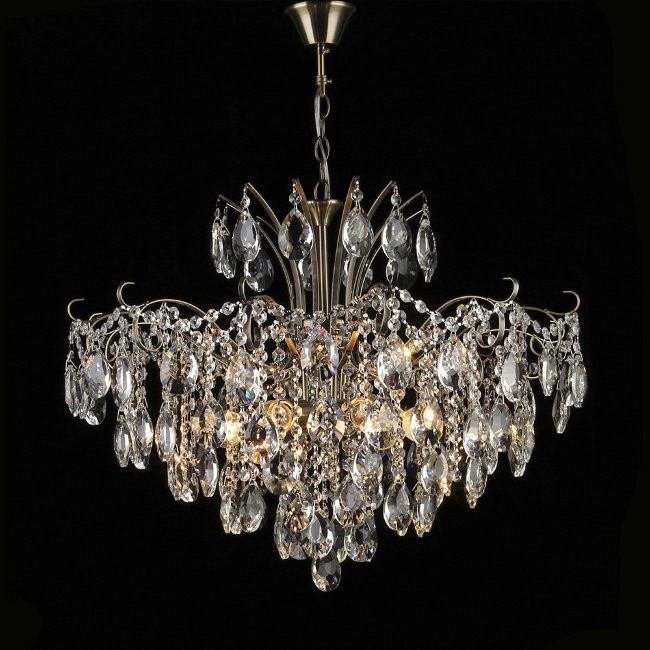 Подвесная хрустальная люстра Гретта Wedo Light 70597.01.29.06