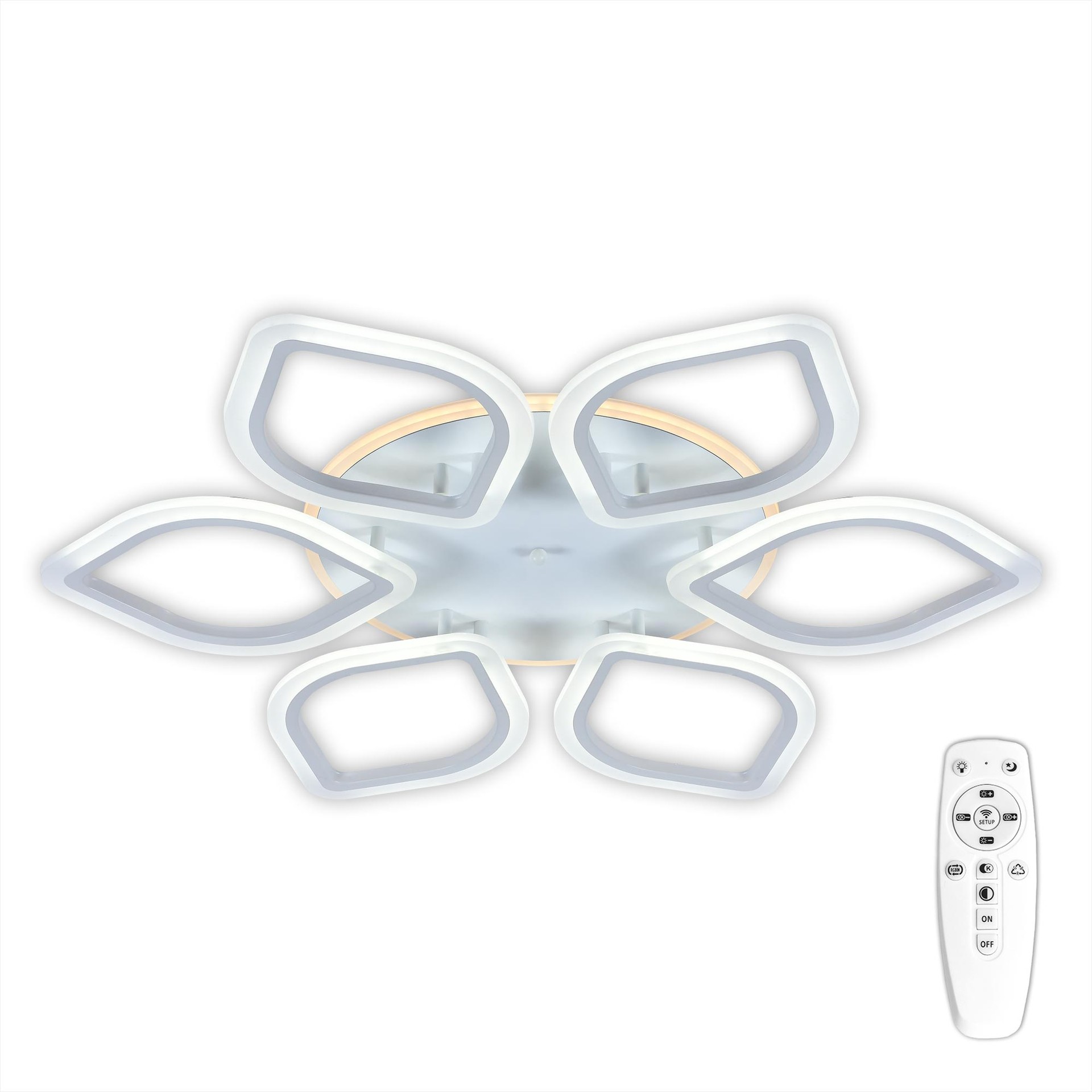 Потолочная люстра с пультом Ромби Citilux CL236160RE