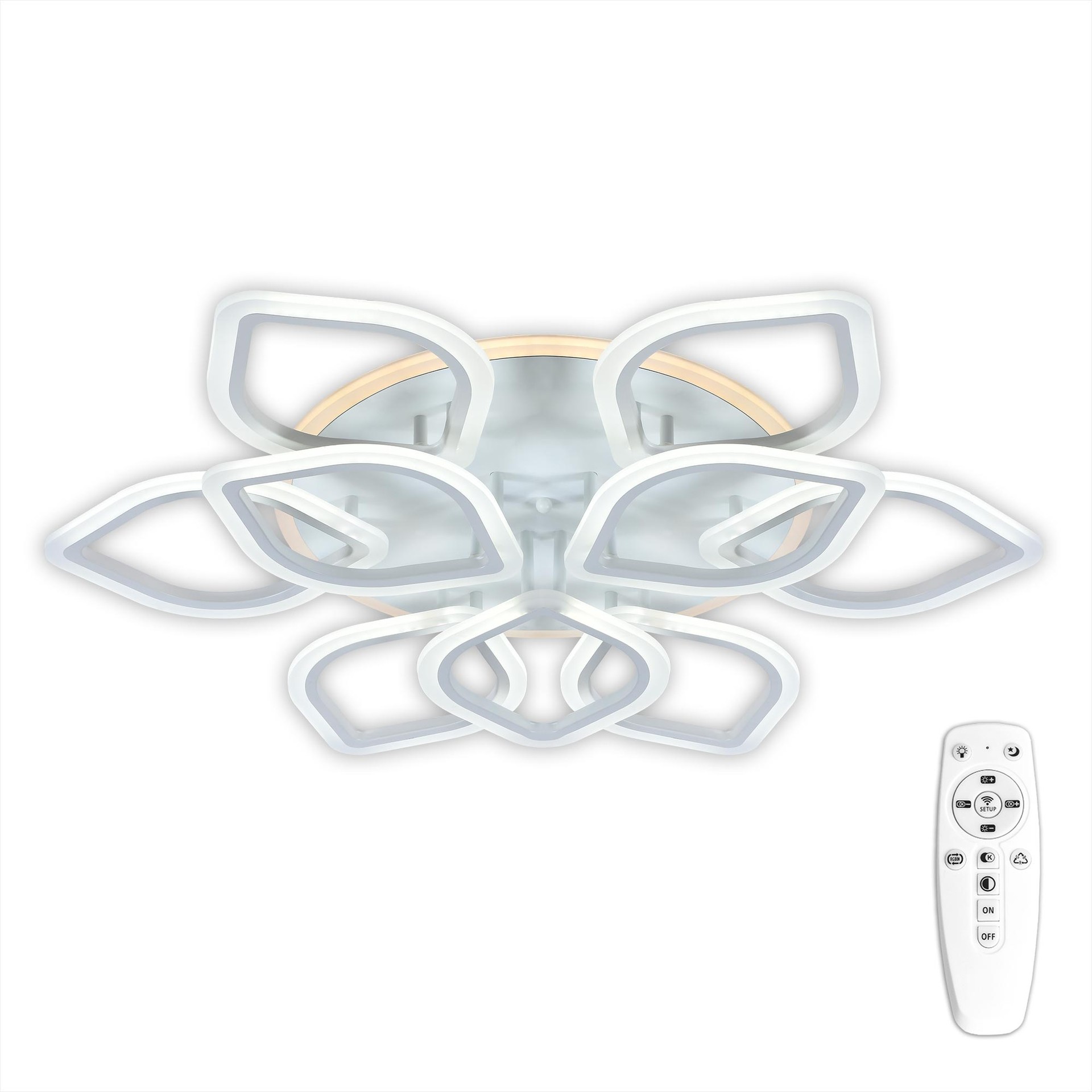 Потолочная люстра с пультом Ромби Citilux CL236190RE