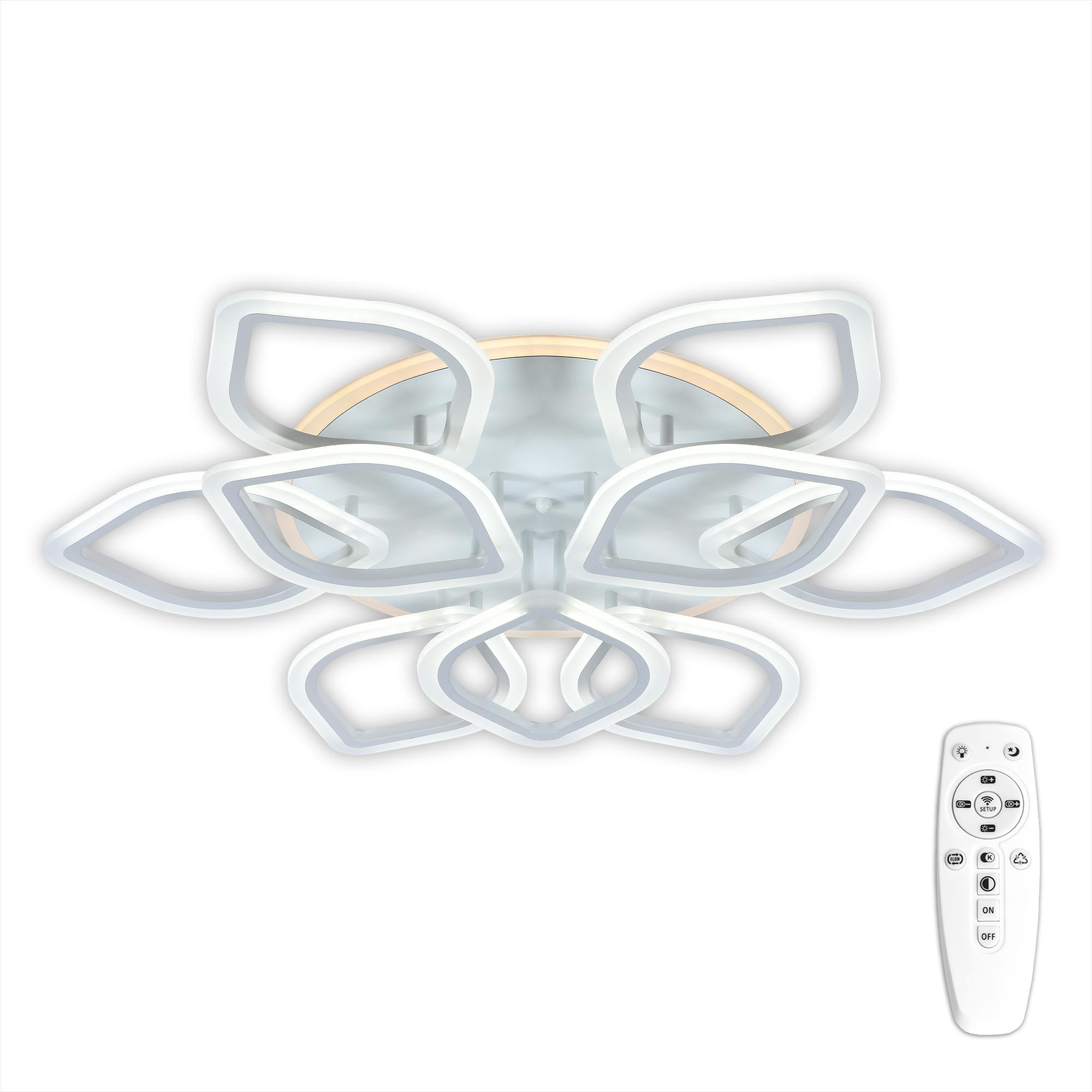 Потолочная люстра с пультом Ромби Citilux CL236190RE