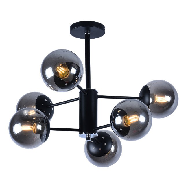 Потолочная люстра Seven Fires Эйми SF3309/6C-MBK+CR