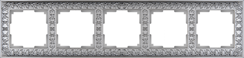 Werkel WL07-Frame-05/ Рамка на 5 постов (матовый хром)