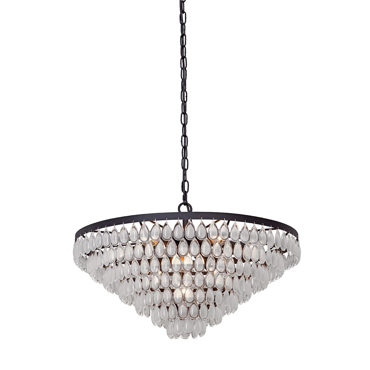 Подвесная хрустальная люстра V5290 Vitaluce V5290-1/6+3+1