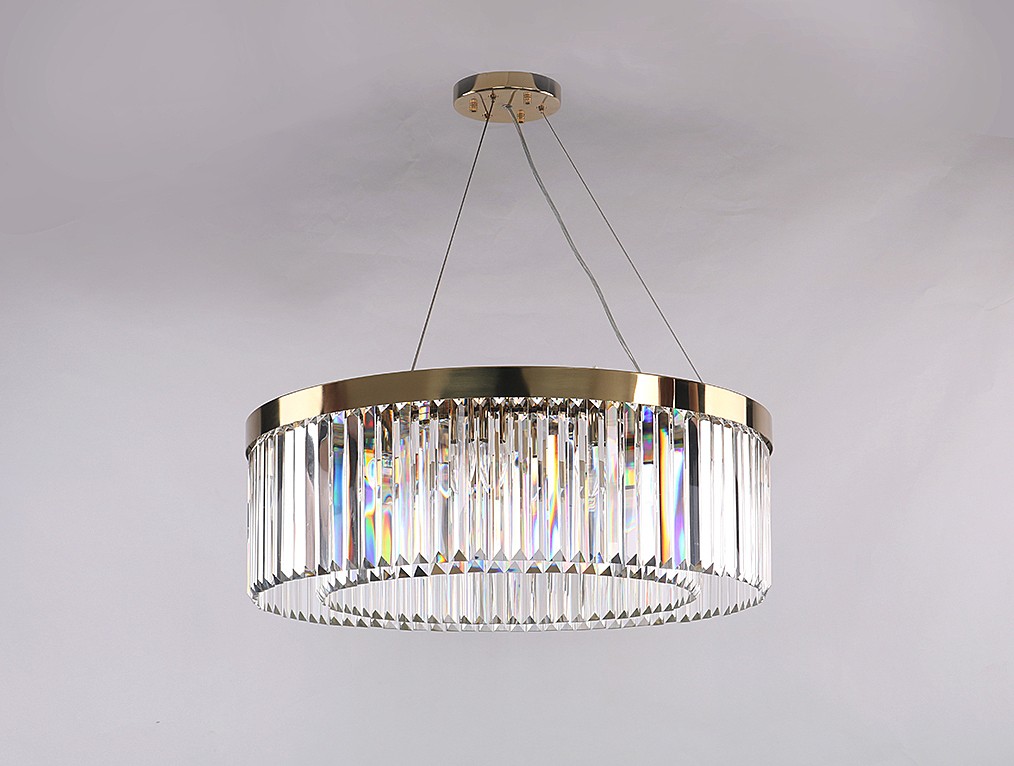 Подвесная хрустальная люстра 10110 Newport 10110+1/C gold