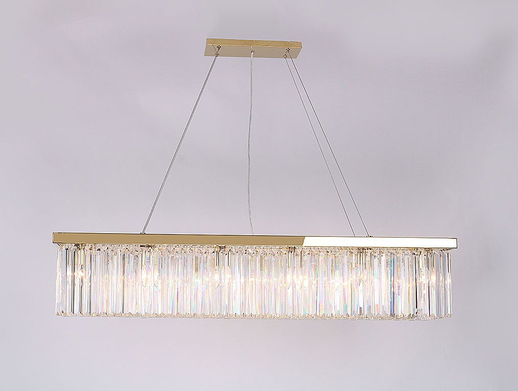 Подвесная хрустальная люстра 10110 Newport 10116+6/S gold