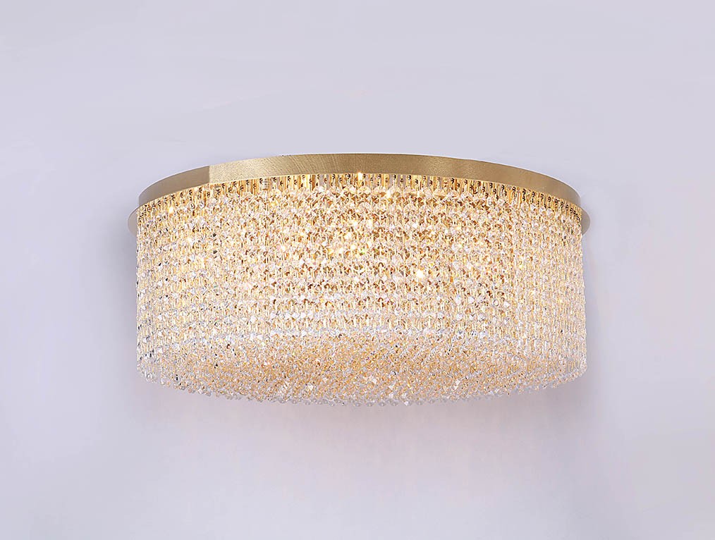 Потолочная хрустальная люстра Newport 10160 10166/PL gold