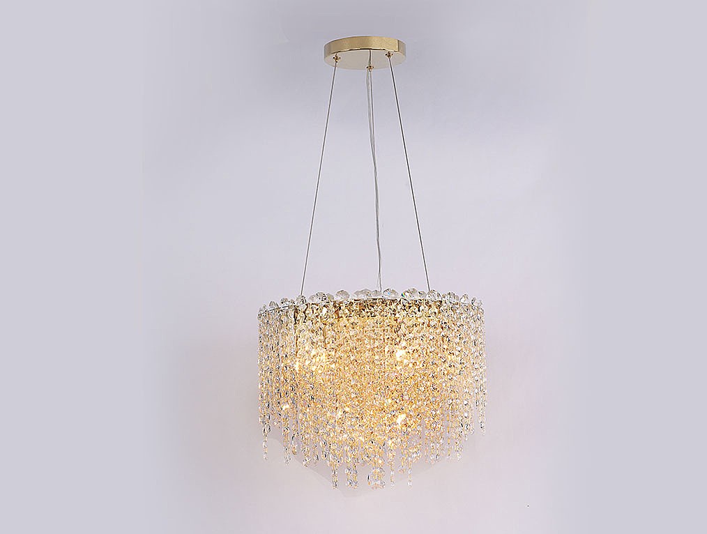 Подвесная хрустальная люстра 10900 Newport 10909/C gold