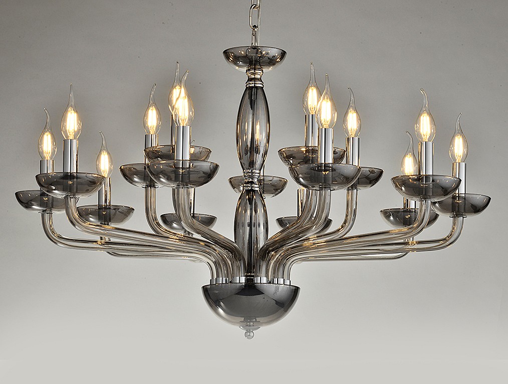 Подвесная люстра Newport 12600 12615/C smoke