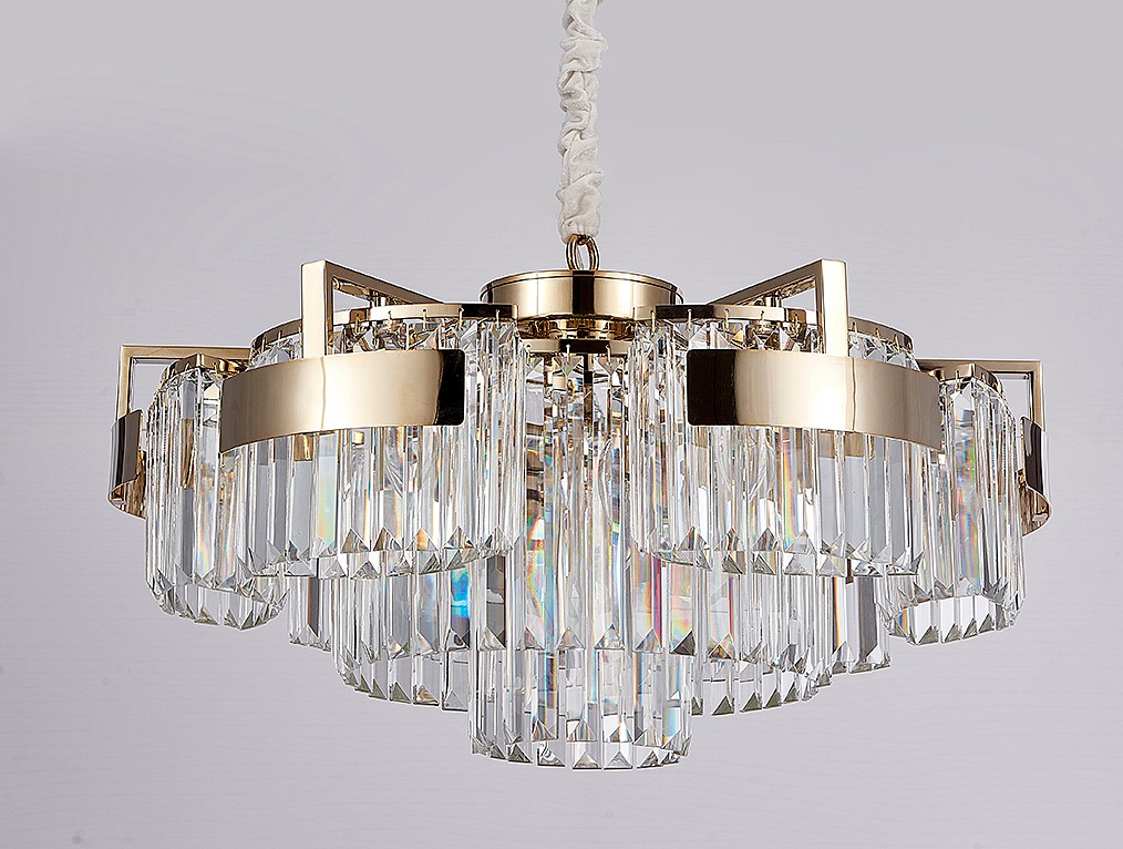 Подвесная хрустальная люстра 4350 Newport 4356+3/C gold