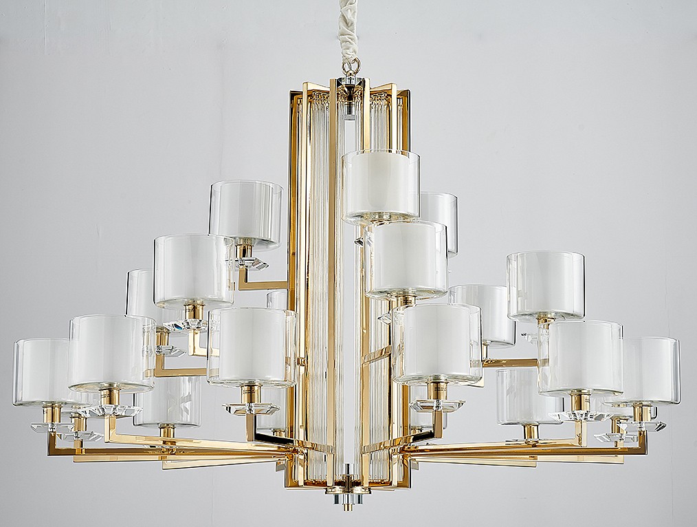 Подвесная люстра Newport 4400 4412+6+3/C gold