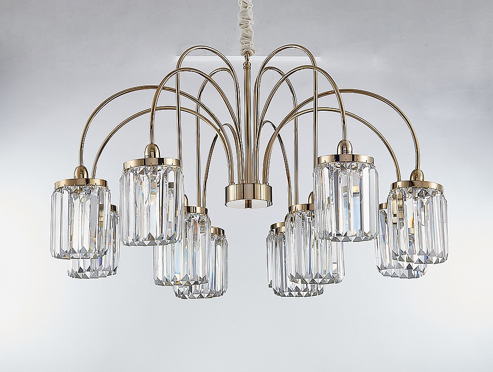 Подвесная люстра Newport 4500 4508+4/C gold