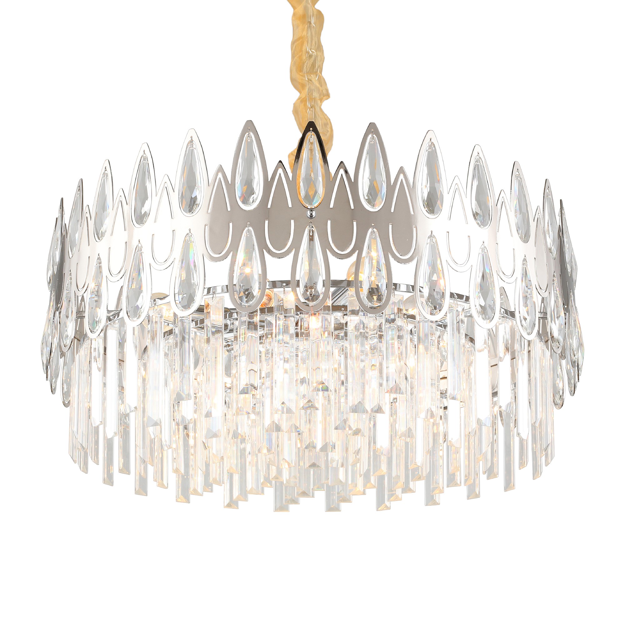 Подвесная хрустальная люстра Riposto Omnilux OML-71703-08