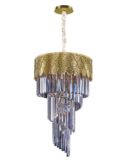 Подвесная хрустальная люстра Делис Lumien Hall 3012/13P-TGD-CL