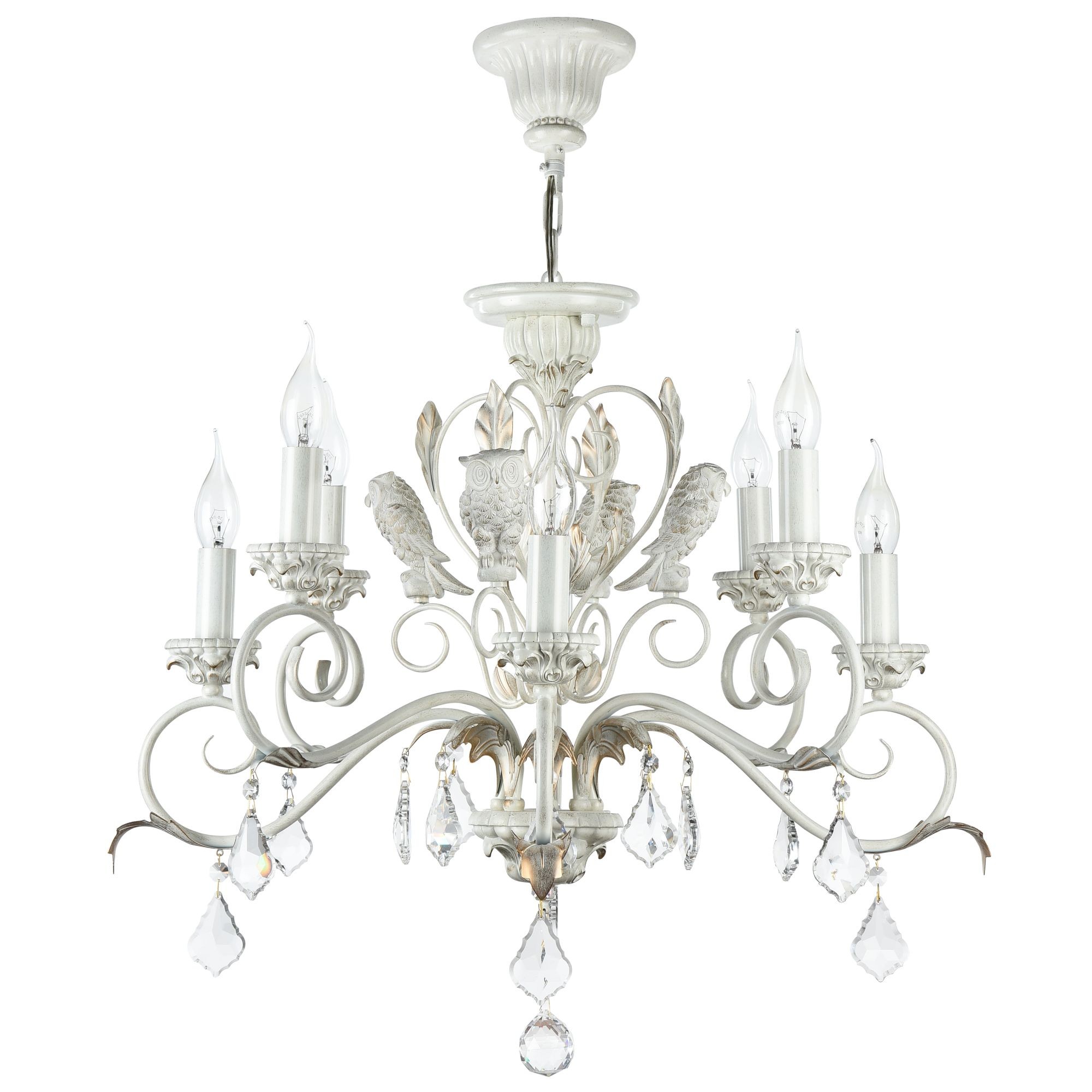 Люстра с птичками Athena ARM777-08-WG Maytoni