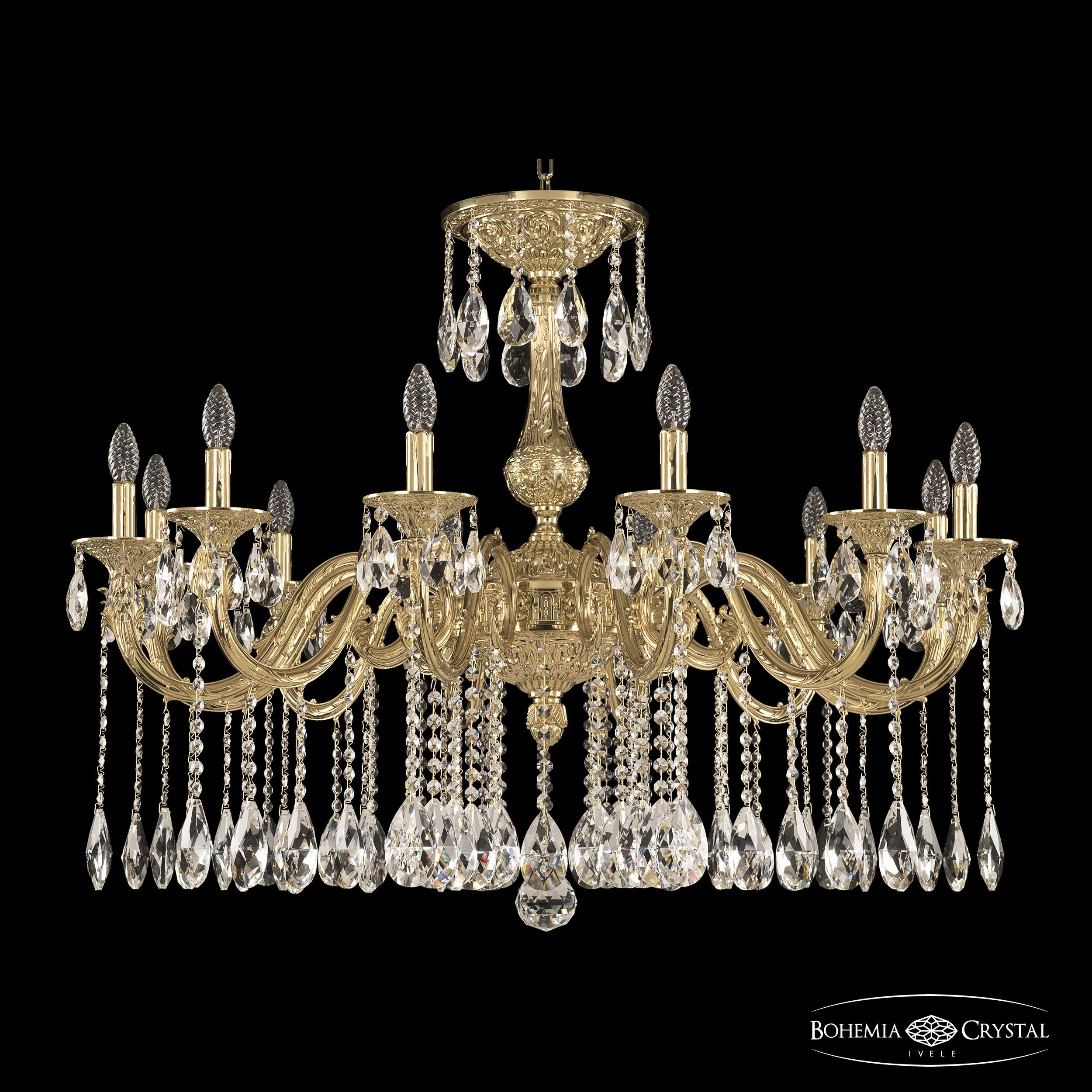 Подвесная хрустальная люстра 7101 Bohemia 71101/12/360 A G