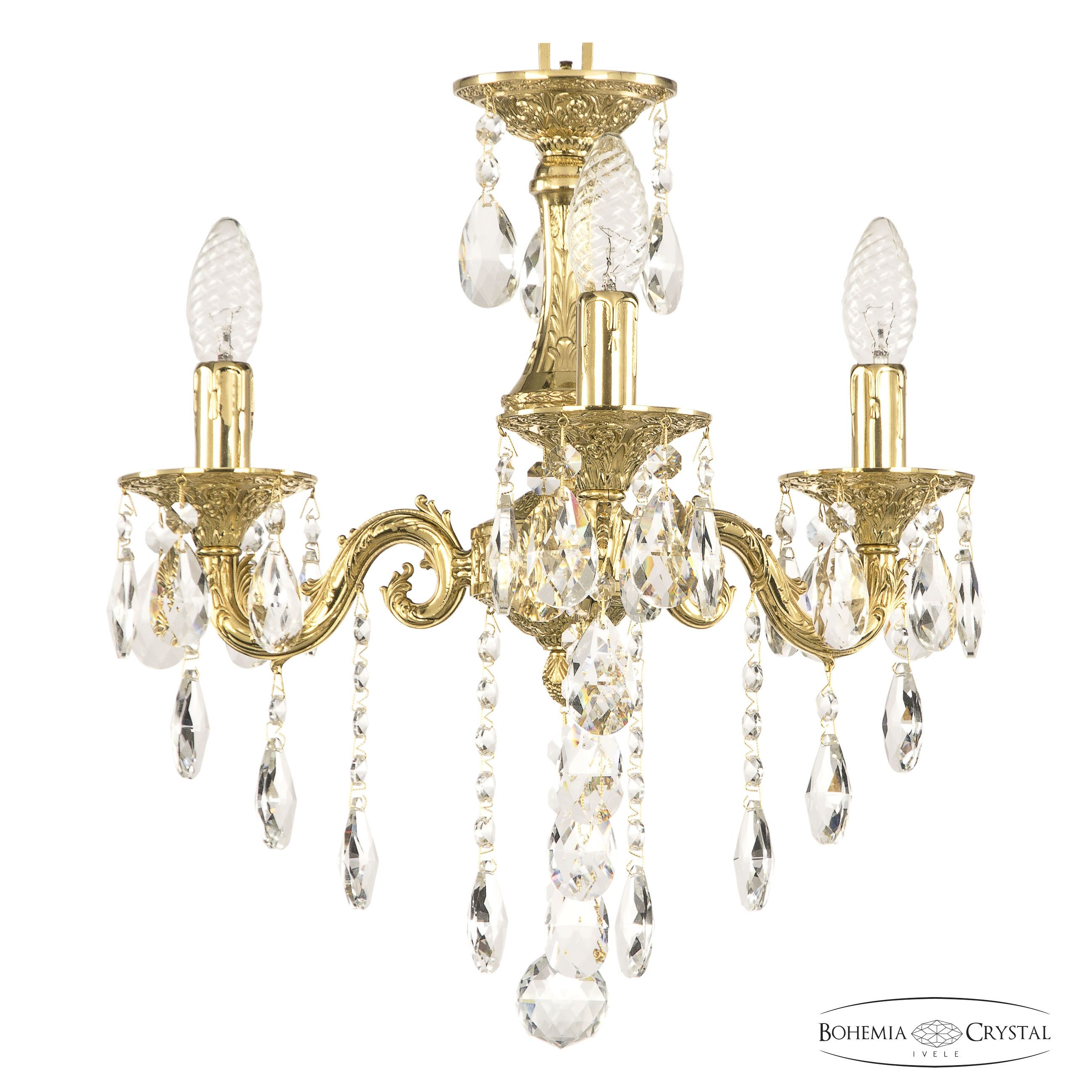 Подвесная хрустальная люстра 7101 Bohemia 71101/3/125 B G