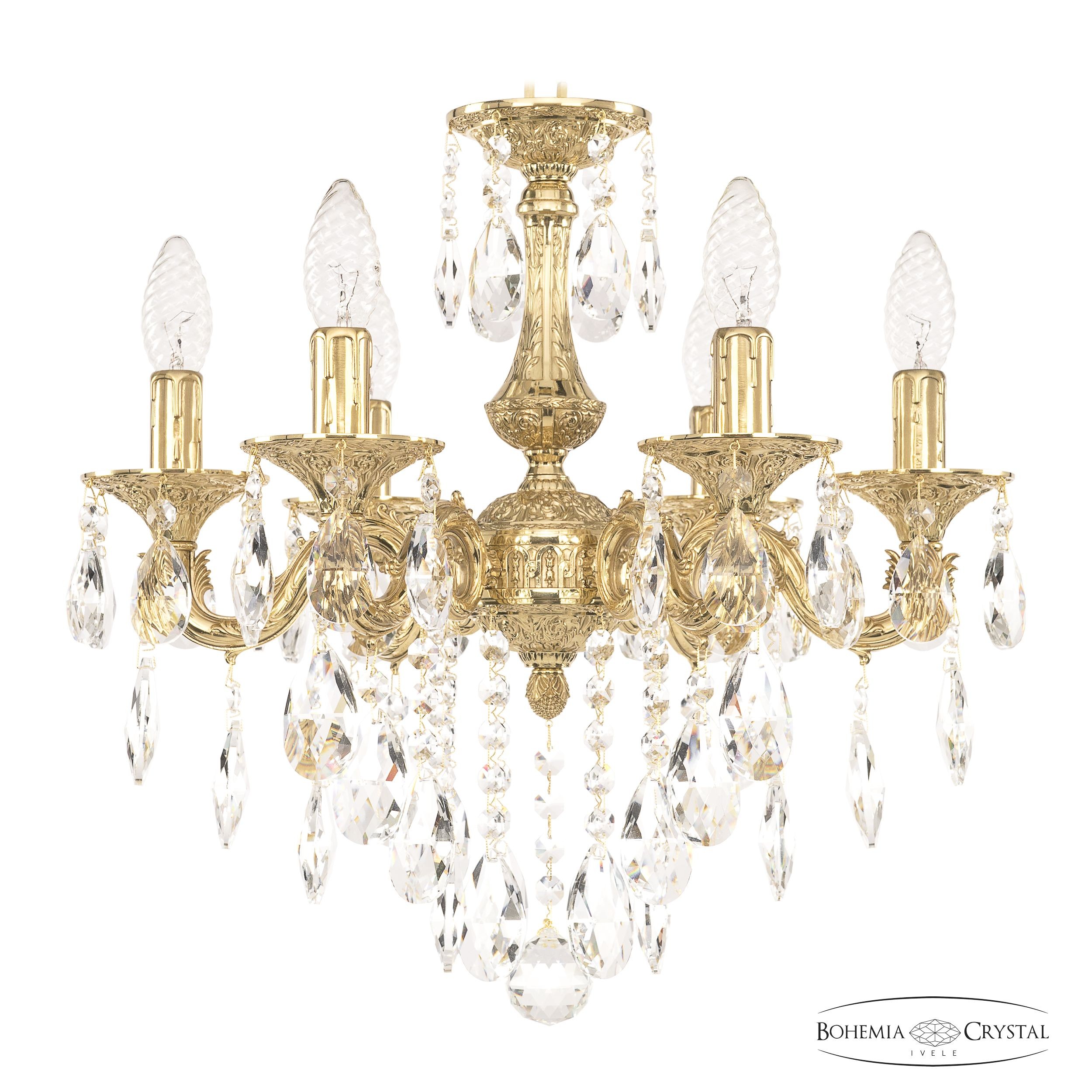 Подвесная хрустальная люстра 7101 Bohemia 71101/6/125 B G