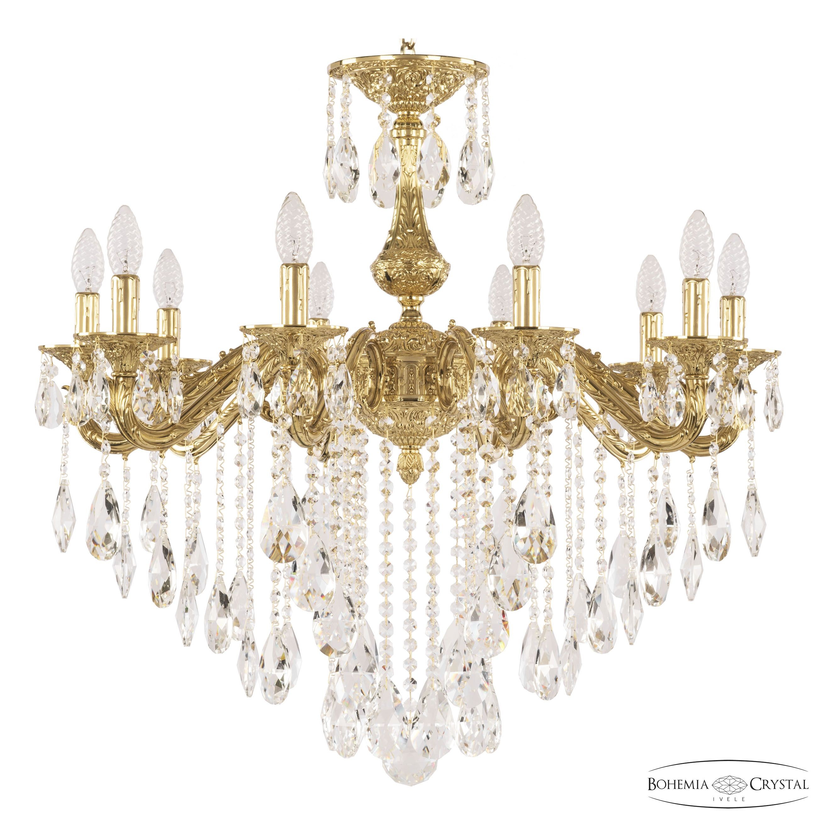 Подвесная хрустальная люстра 7102 Bohemia 71102/10/250 B G