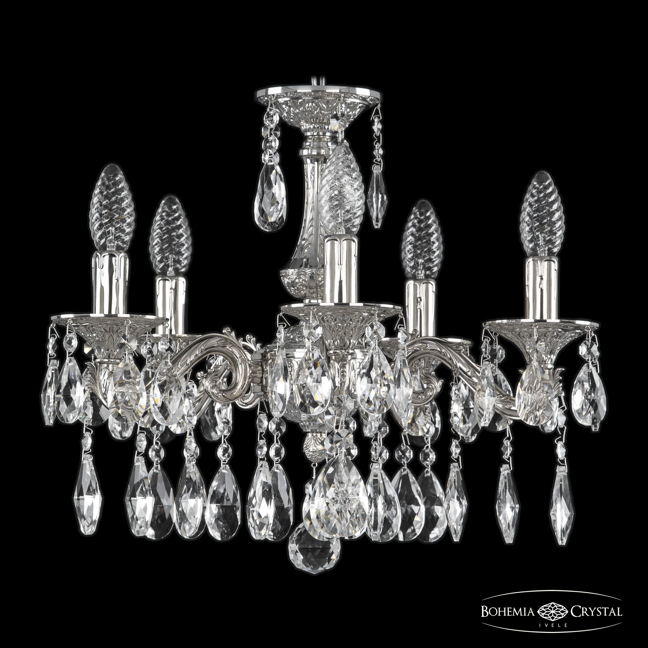 Подвесная хрустальная люстра 7102 Bohemia 71102/5/125 A Ni