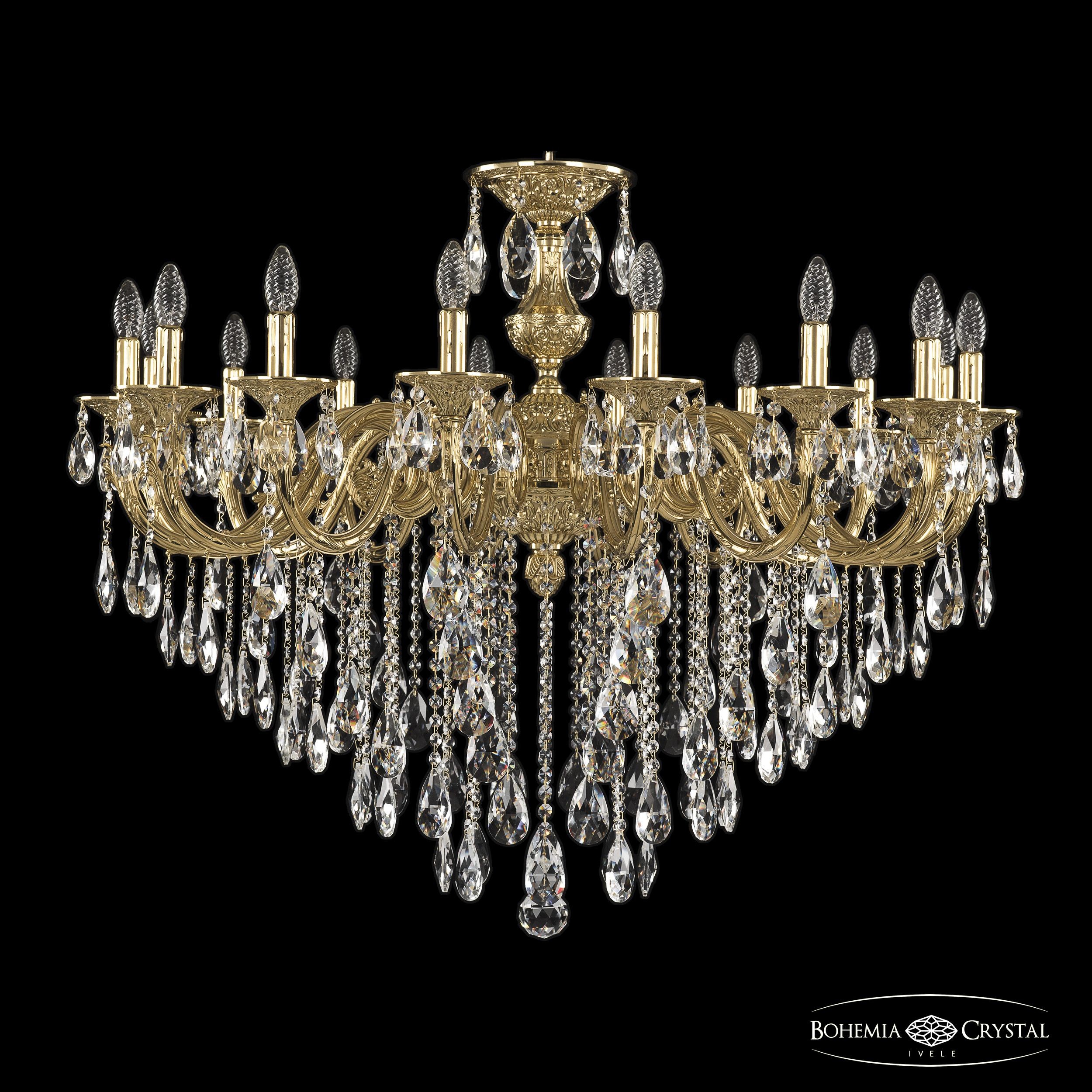 Подвесная хрустальная люстра 7101 Bohemia 71201/16/360 B G