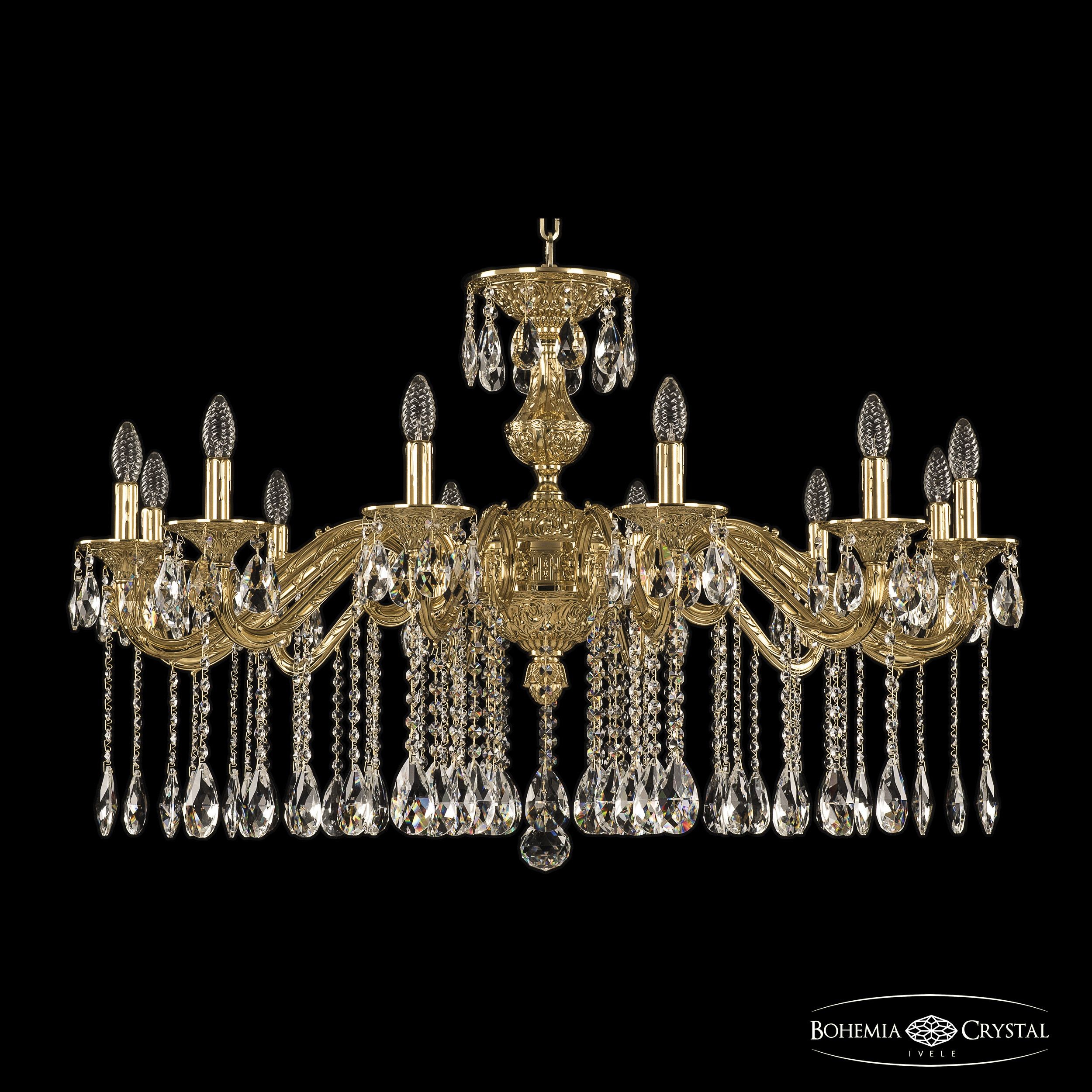 Подвесная хрустальная люстра 7102 Bohemia 71202/12/360 A G
