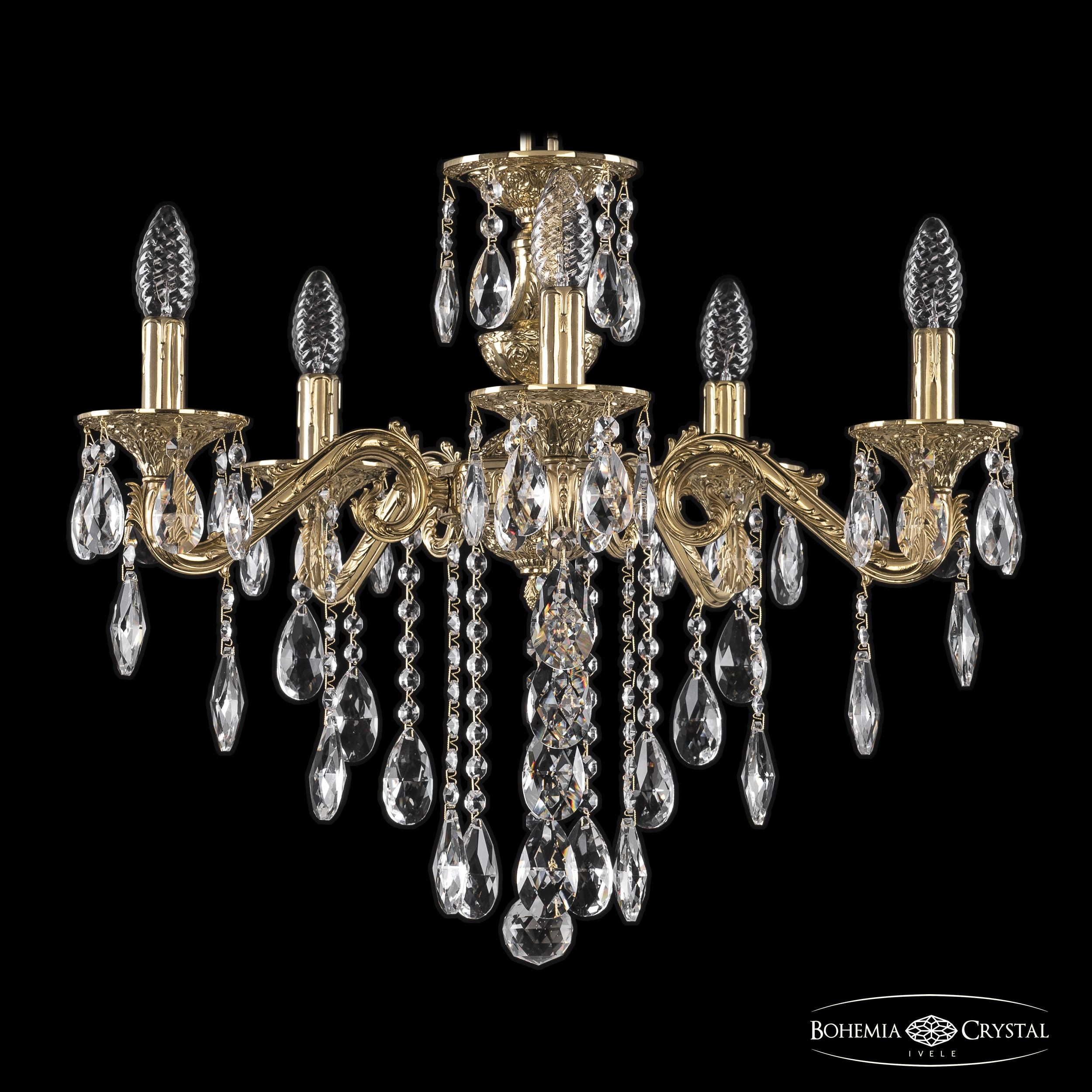 Подвесная хрустальная люстра 7102 Bohemia 71202/5/175 B G