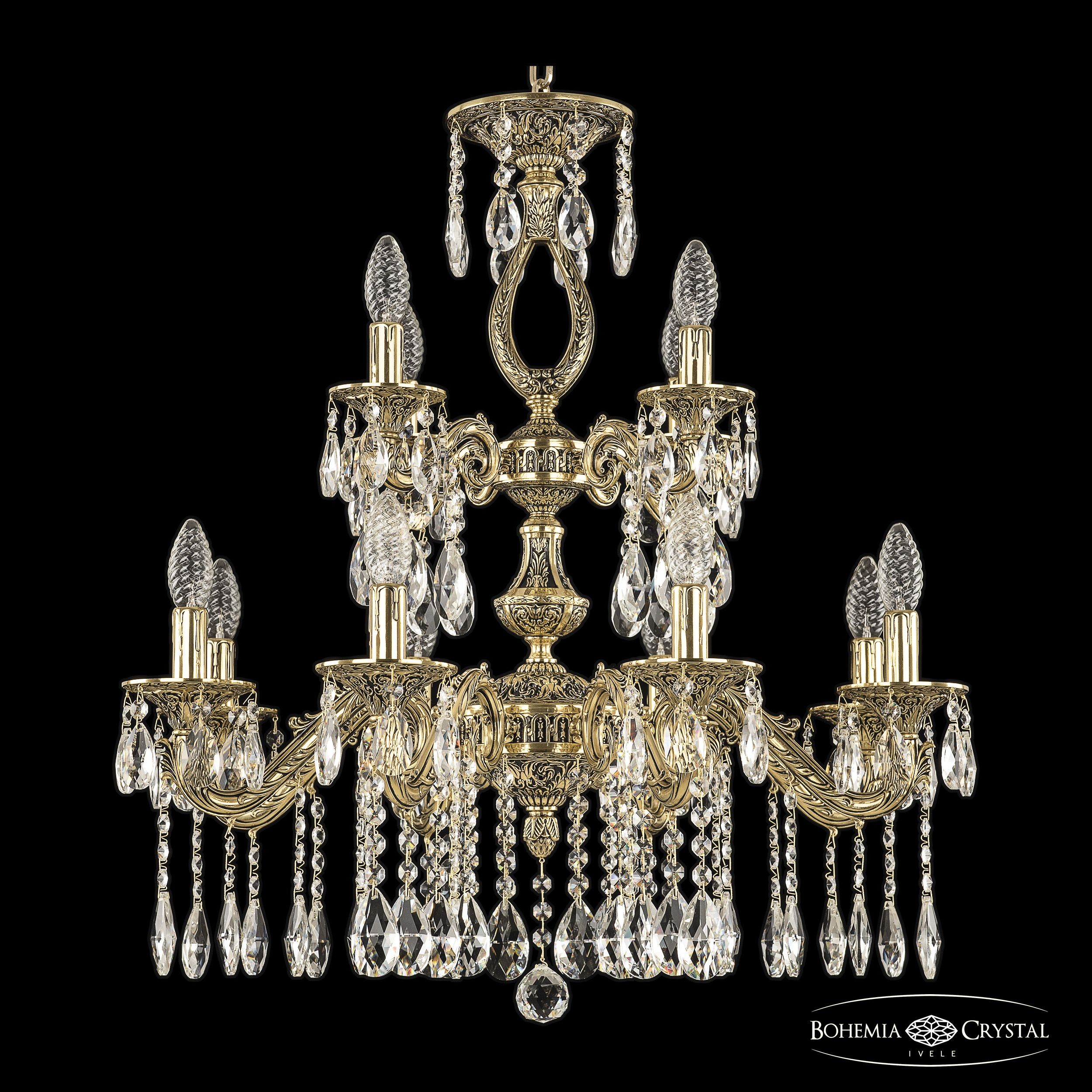 Подвесная хрустальная люстра 7102 Bohemia 71302/8+4/210/2d A GB