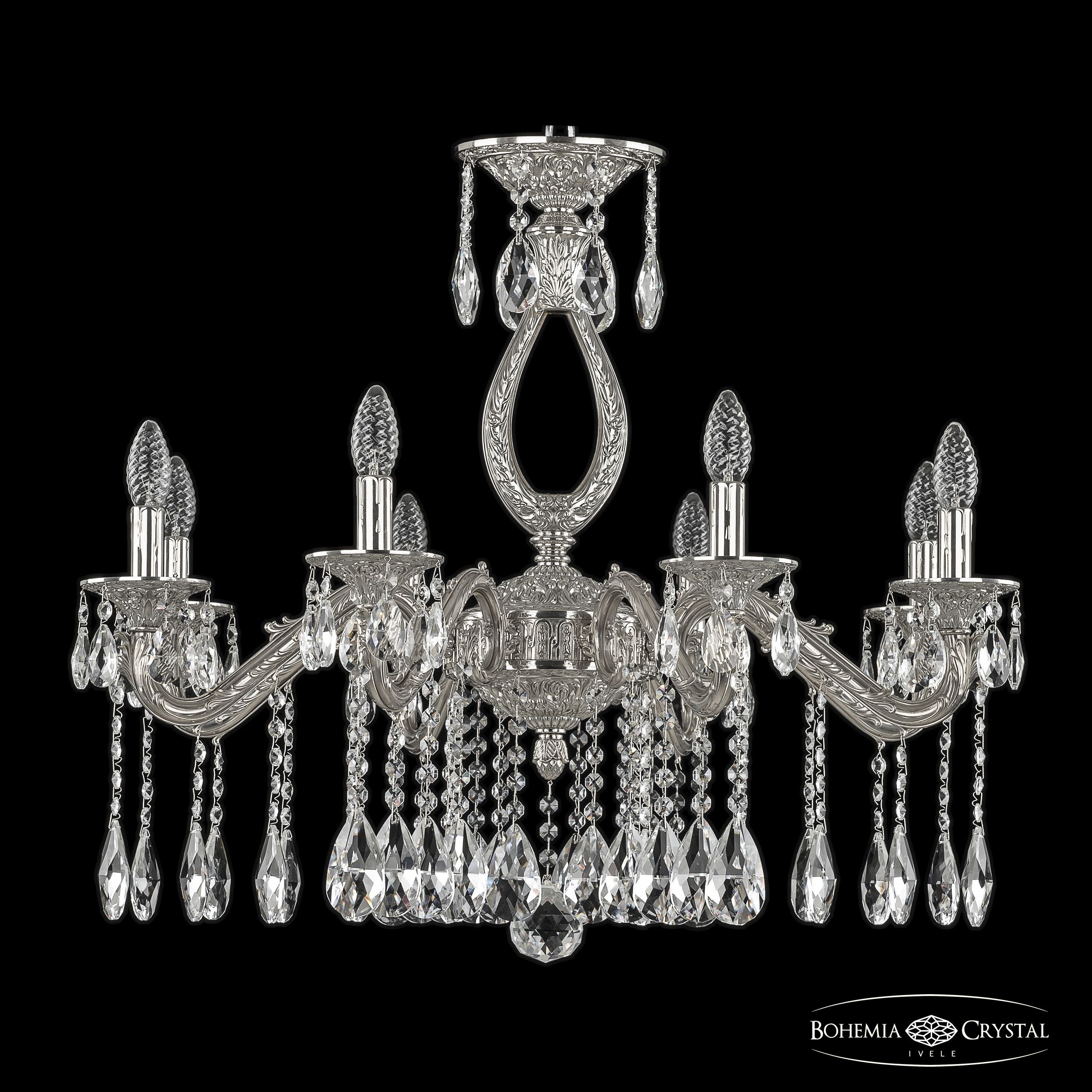 Подвесная хрустальная люстра 7102 Bohemia 71302/8/250 A Ni