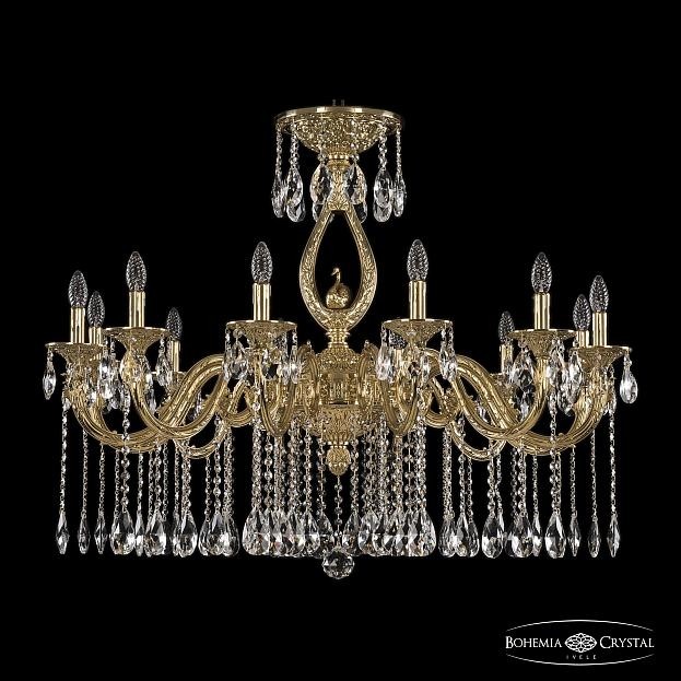 Подвесная хрустальная люстра 7101 Bohemia 71401/12/360 A G FS2L