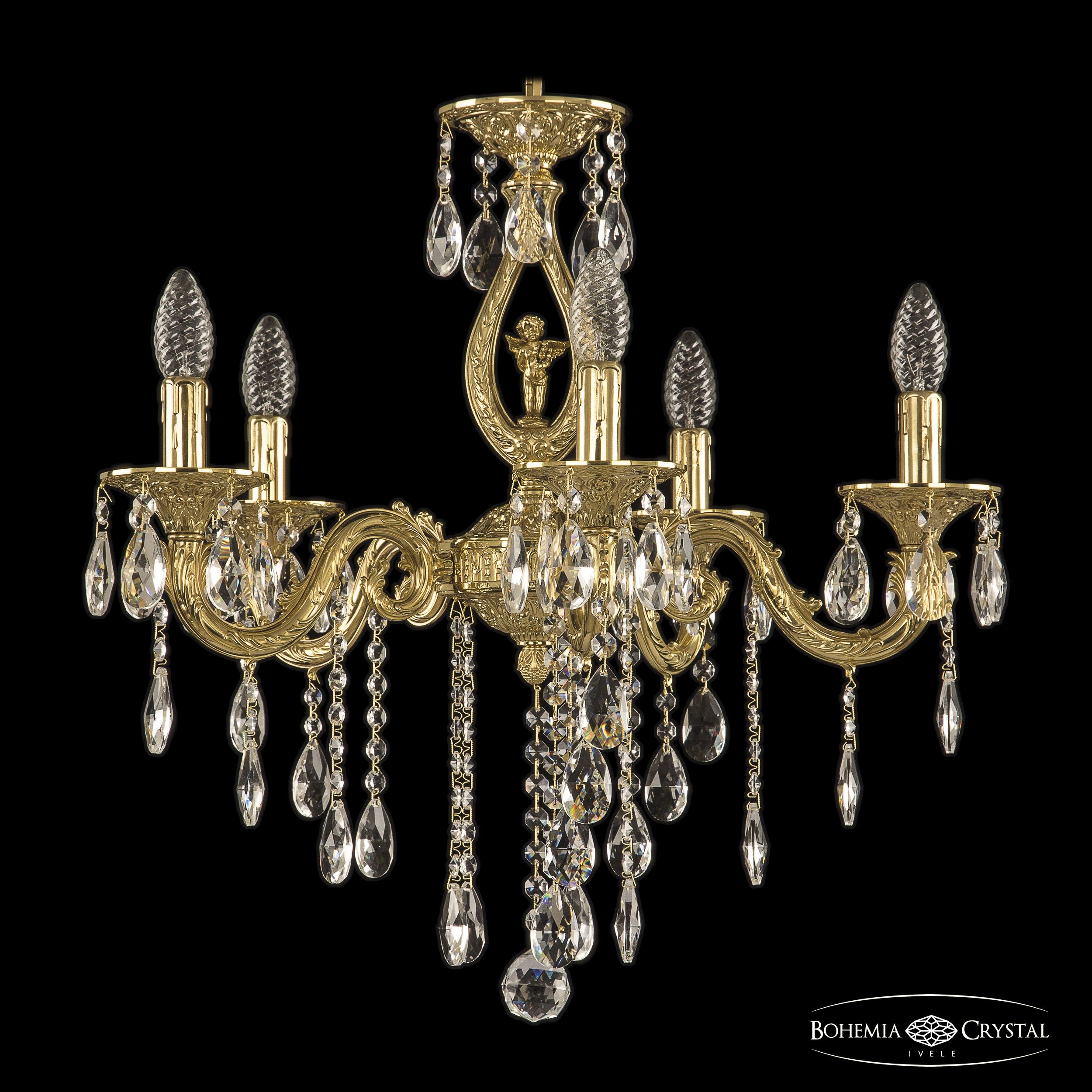 Подвесная хрустальная люстра 7101 Bohemia 71401/5/175 B G FA10S