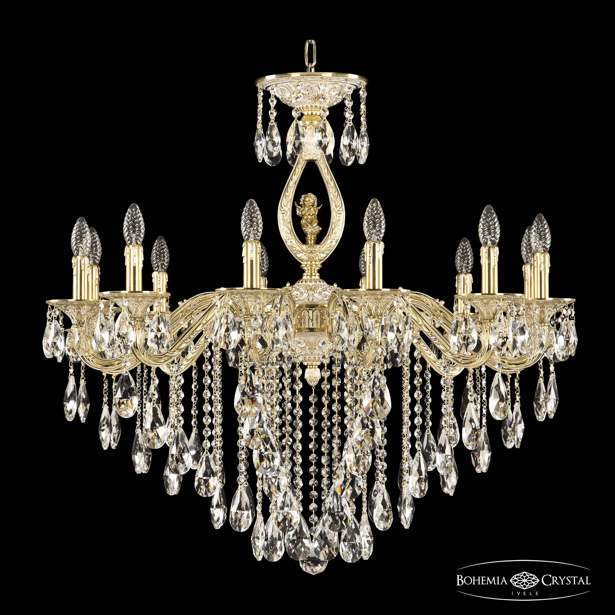 Подвесная хрустальная люстра 7102 Bohemia 71402/12/300 B GW FA3B