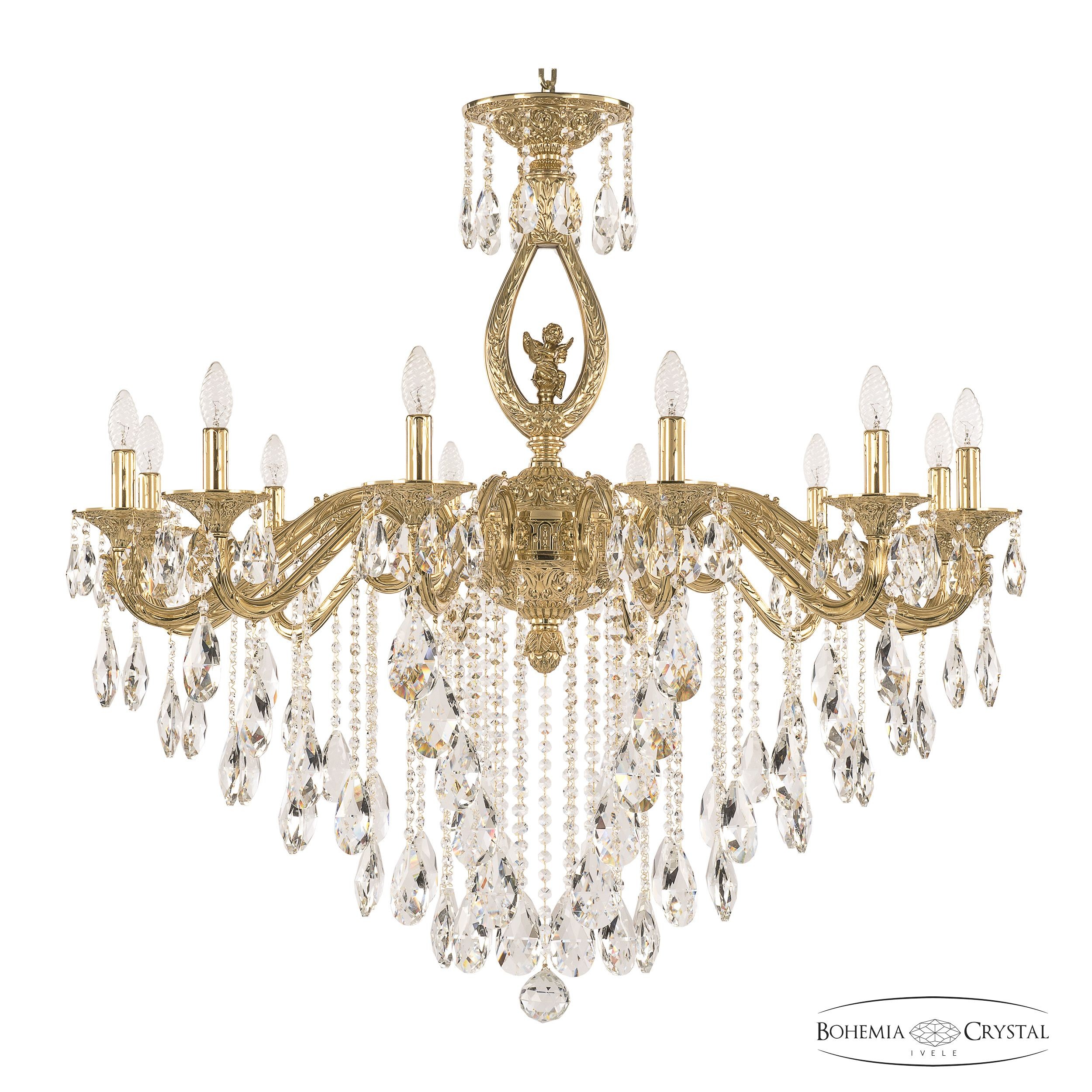 Подвесная хрустальная люстра 7102 Bohemia 71402/12/360 B G FA1B