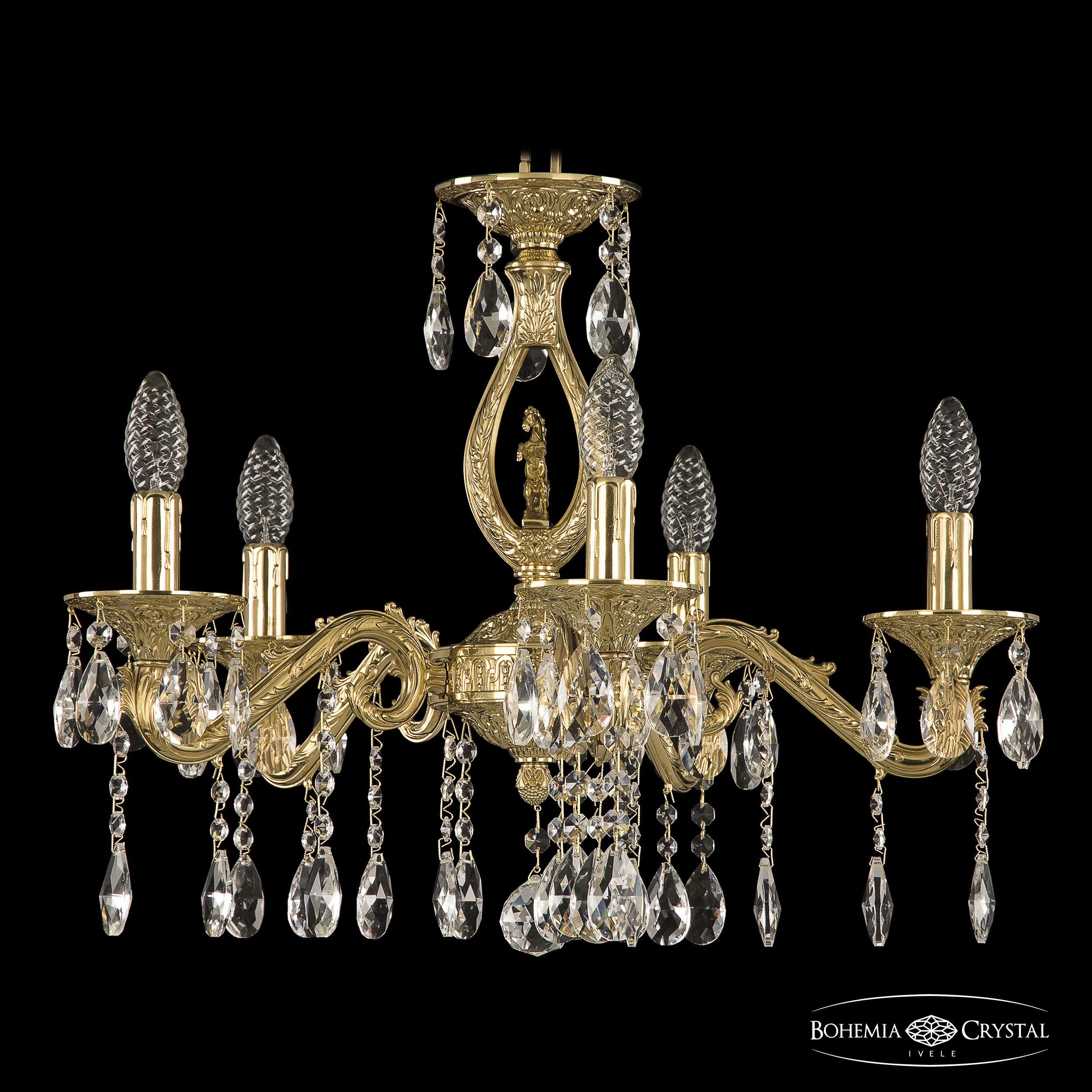 Подвесная хрустальная люстра 7102 Bohemia 71402/5/175 A G FH1S