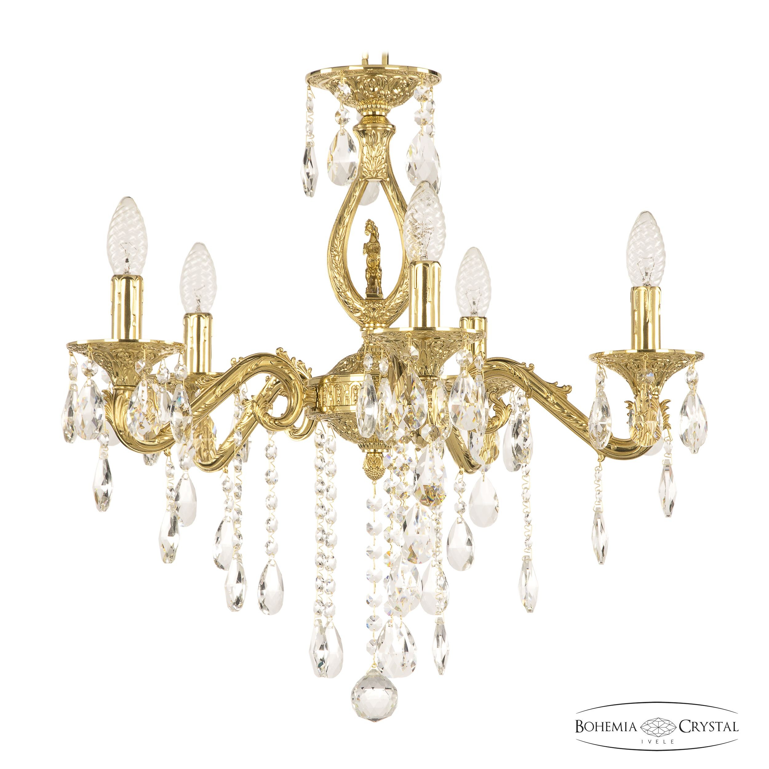 Подвесная хрустальная люстра 7102 Bohemia 71402/5/175 B G FH1S