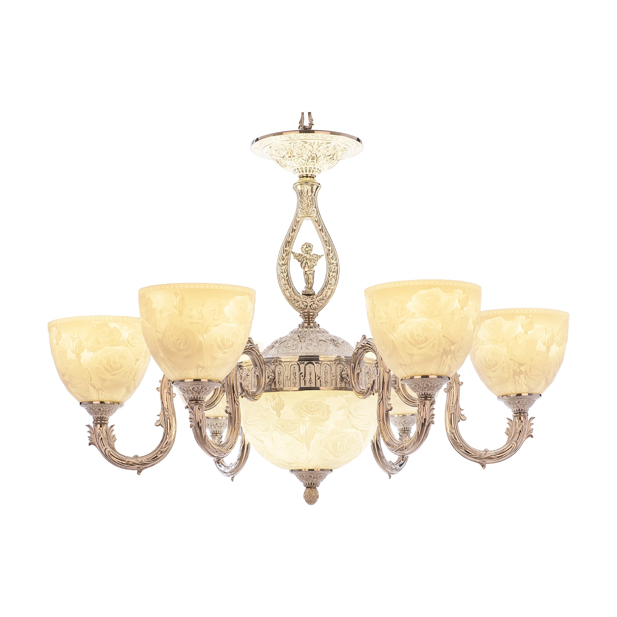 Подвесная люстра Bohemia 7103 71403P/6/175 NW P1 U Rose FA10S