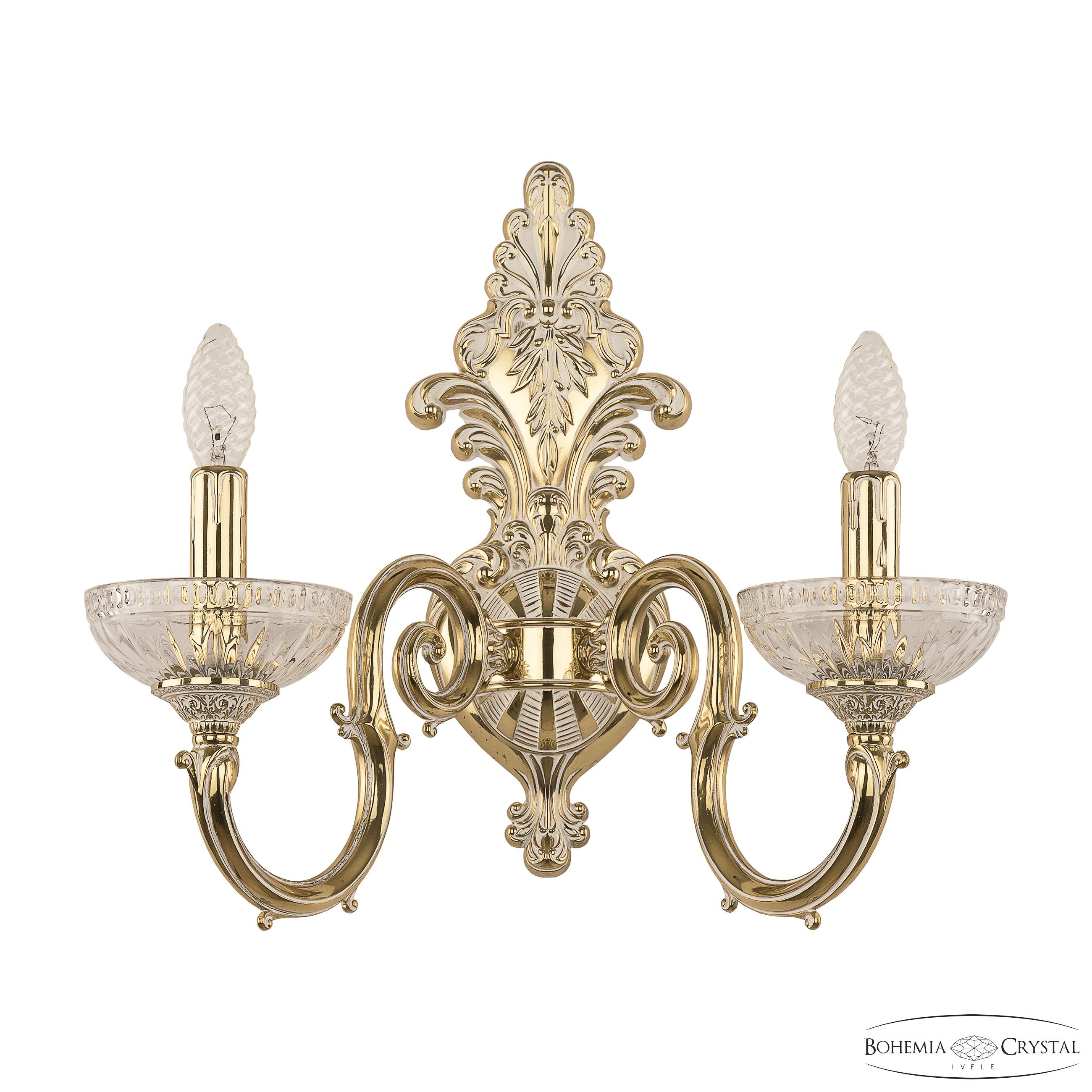 Настенное бра Bohemia 7203 7203B15/2/210 GW P Clear/M-1G