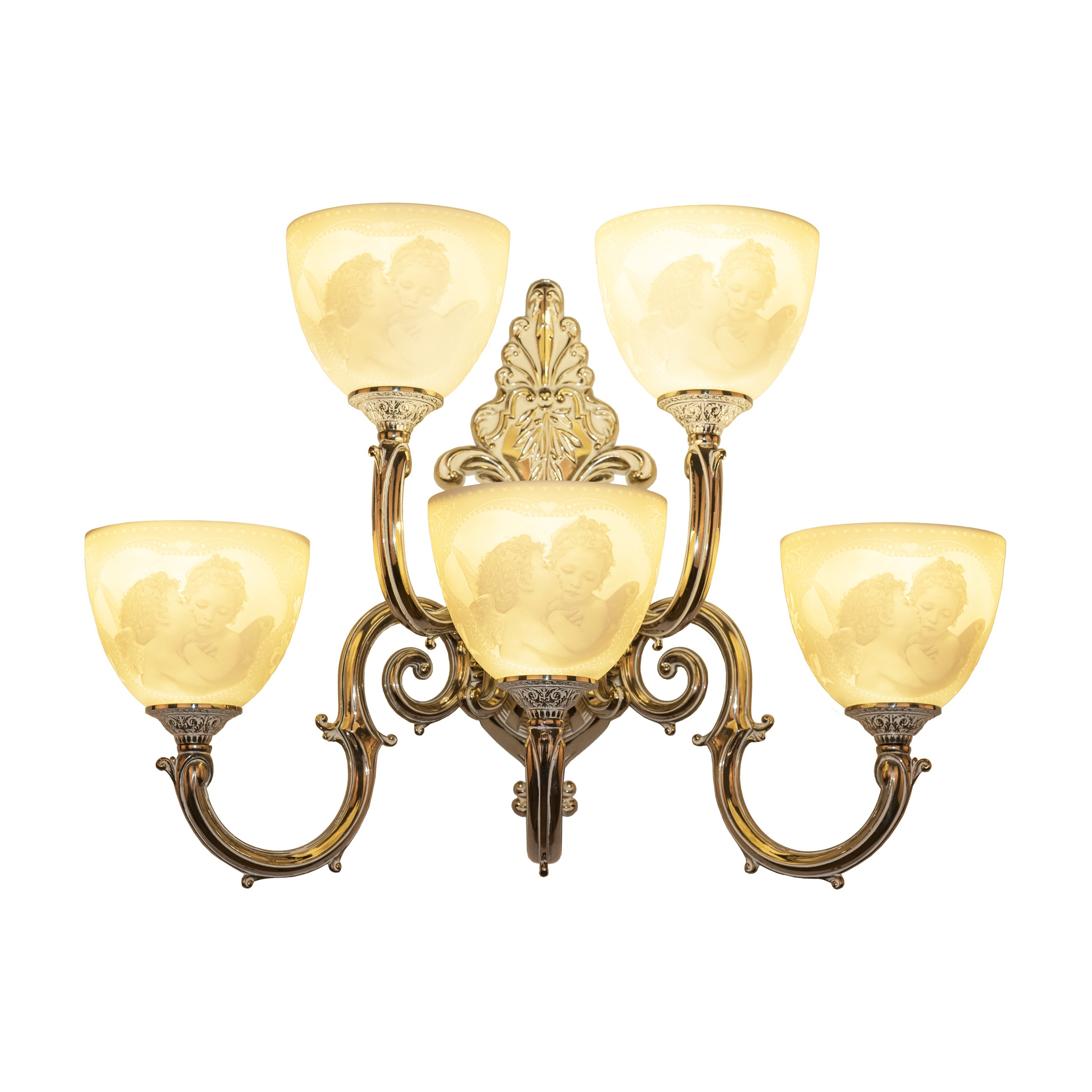 Настенное бра Bohemia 7203 7203B15/3+2/210 NW P1 U Angel