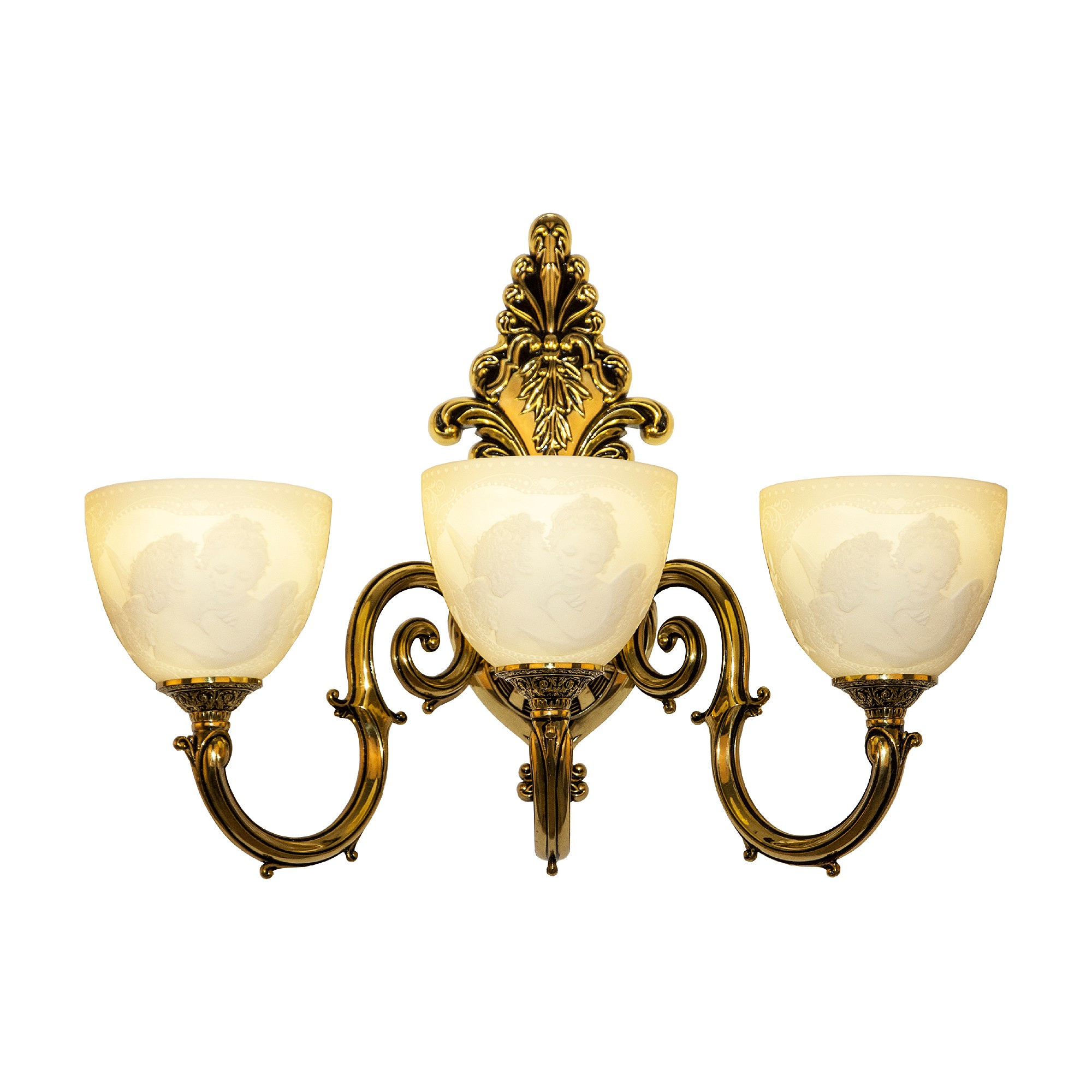 Настенное бра Bohemia 7203 7203B15/3/210 GB P1 U Angel