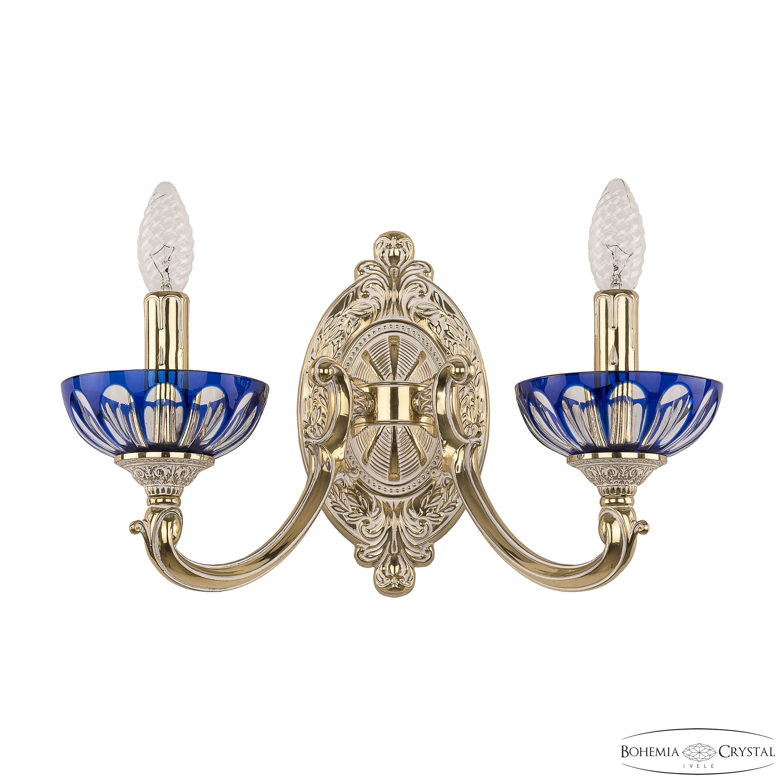 Настенное бра Bohemia 7209 7209B10/2/175 GW P Clear-Blue/H-1H