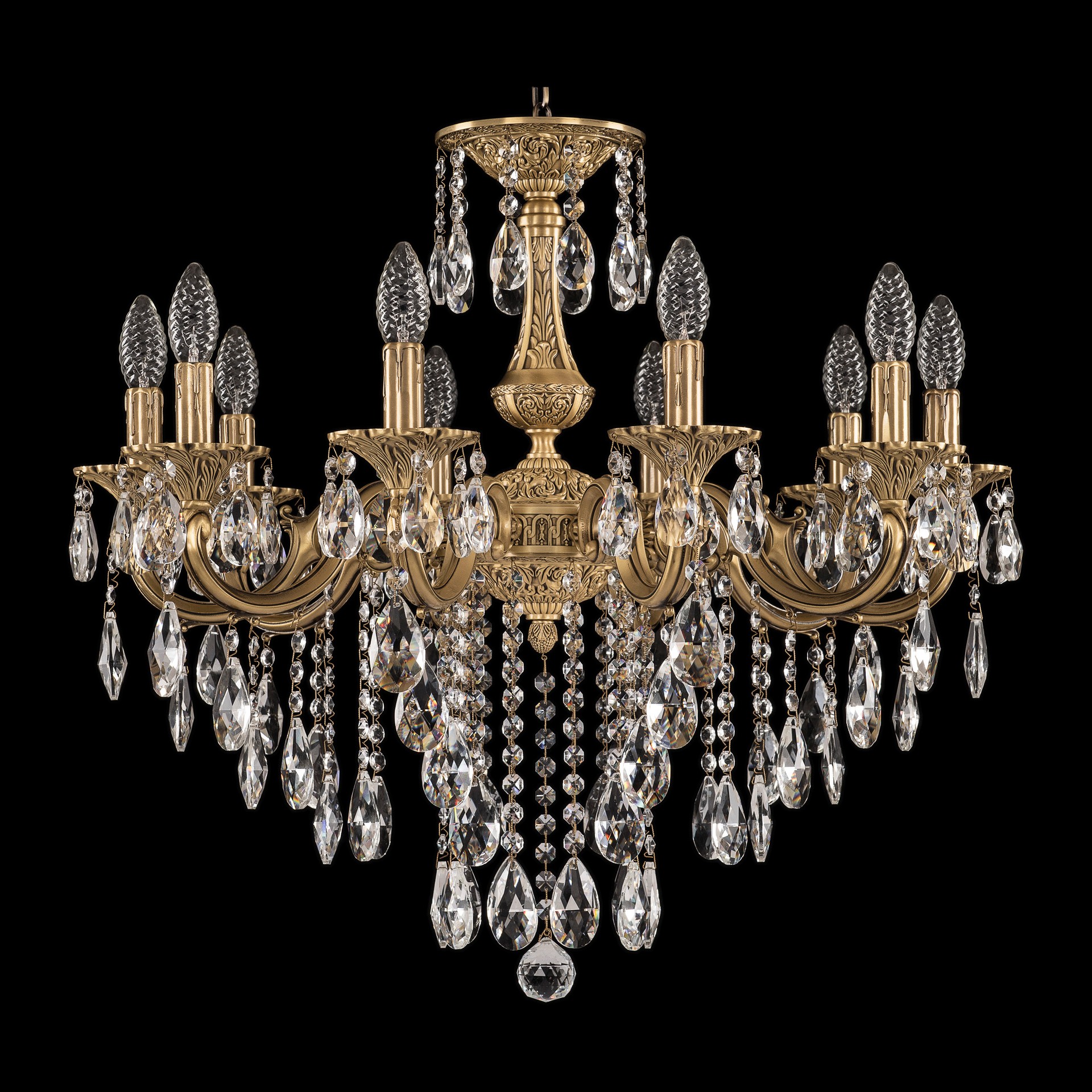 Подвесная хрустальная люстра 7201 Bohemia 72101/10/210 B FP