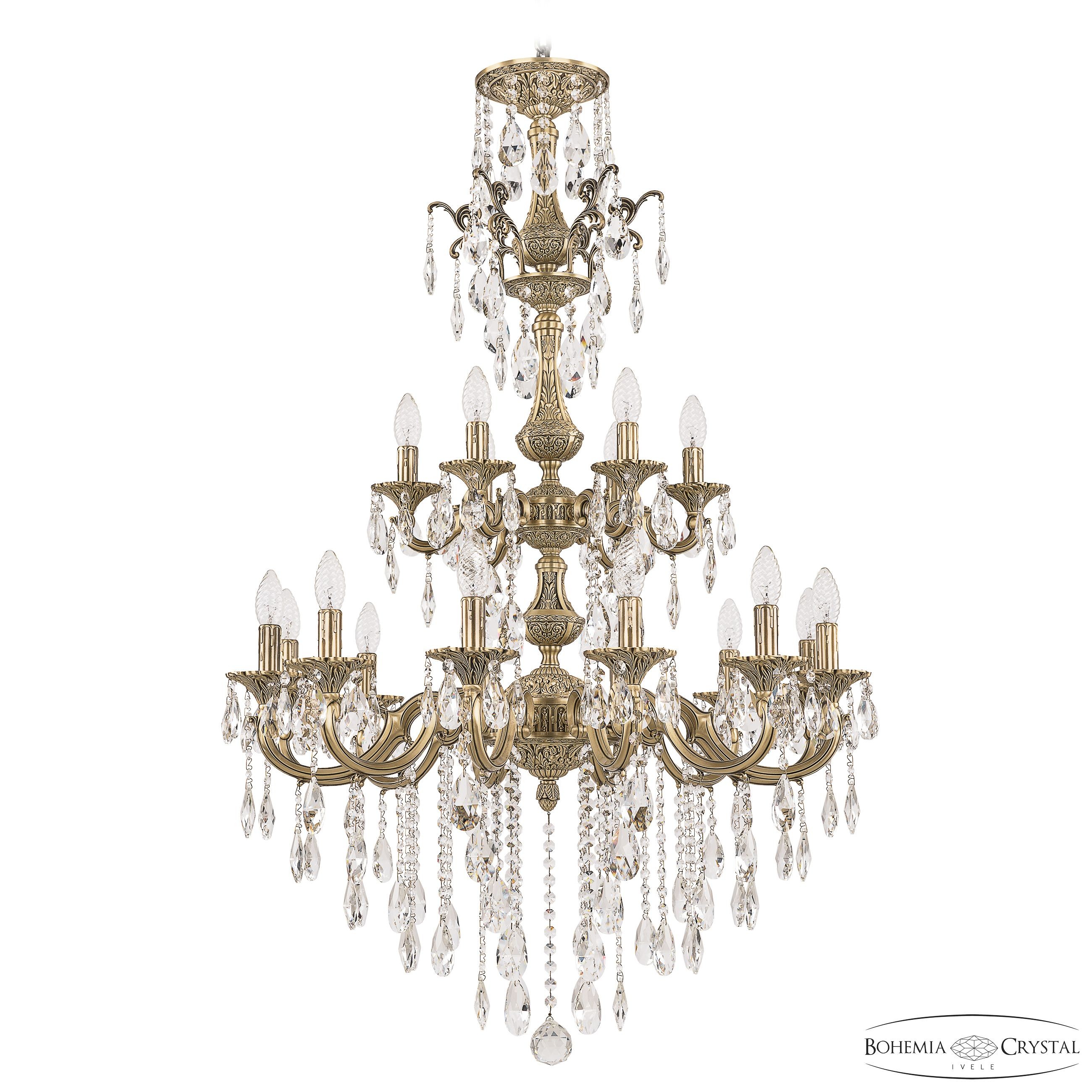Подвесная хрустальная люстра 7201 Bohemia 72101/12+6/250/XL/2d B FP