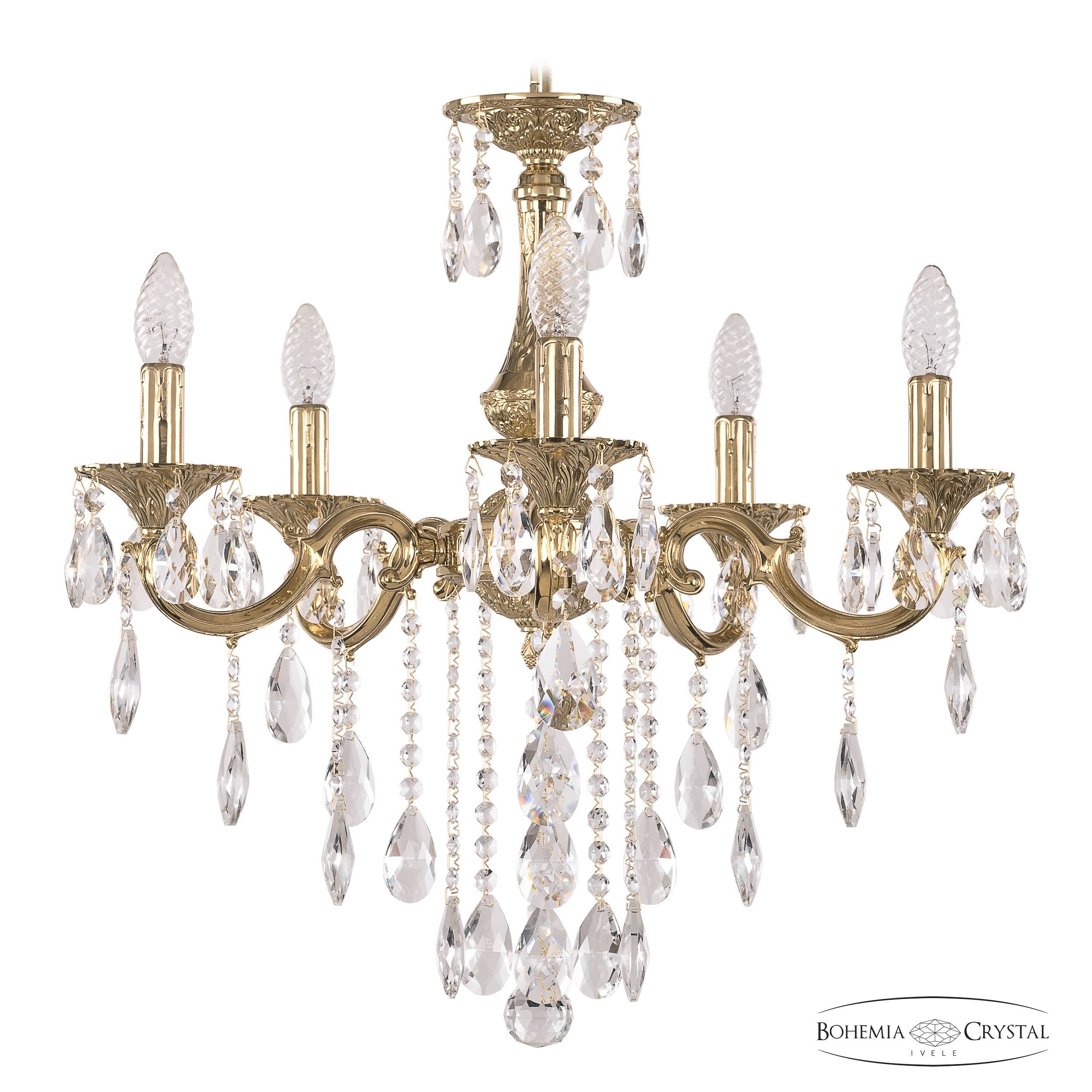 Подвесная хрустальная люстра 7201 Bohemia 72101/5/175 B G
