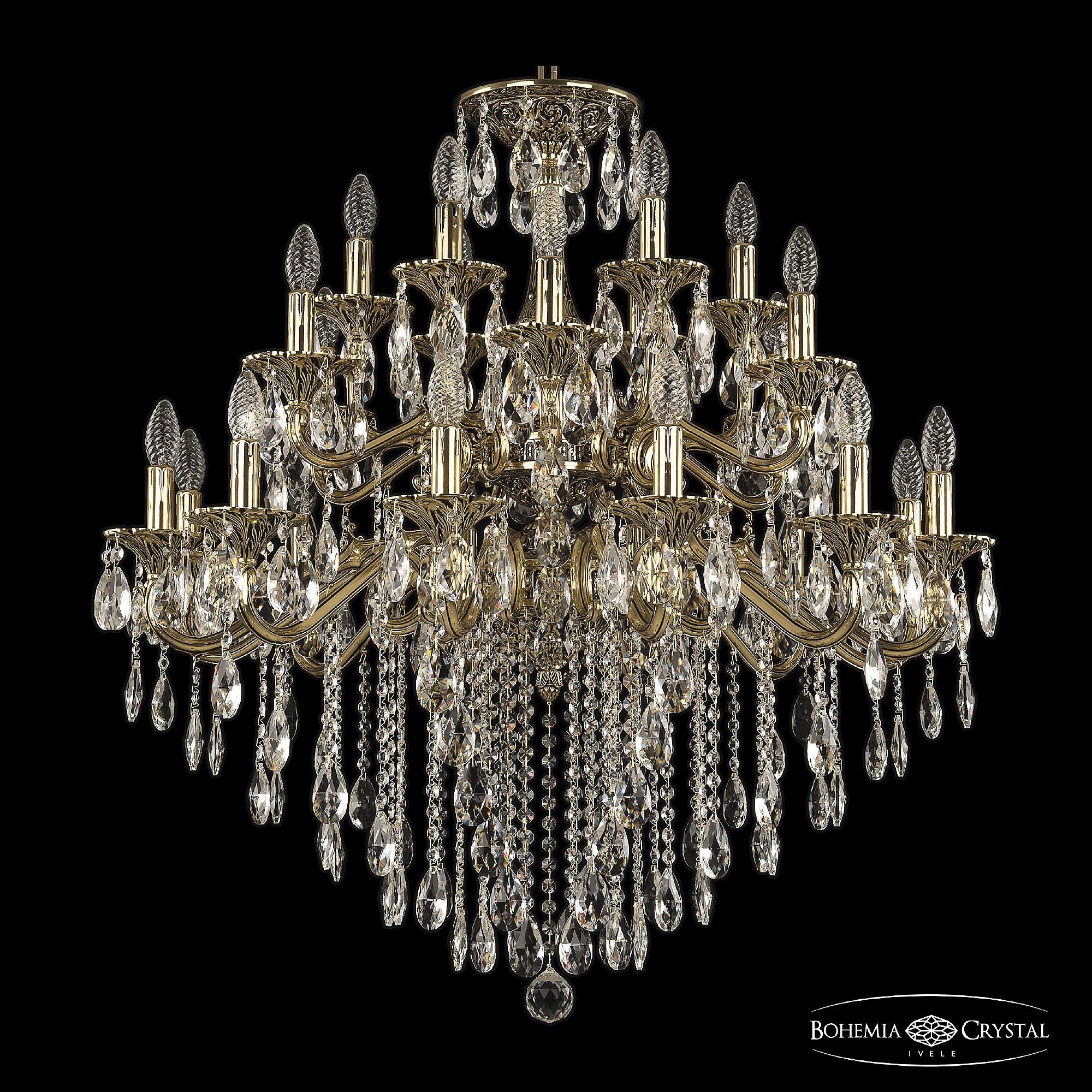 Подвесная хрустальная люстра 7202 Bohemia 72102/12+6+6/300/2d B GB
